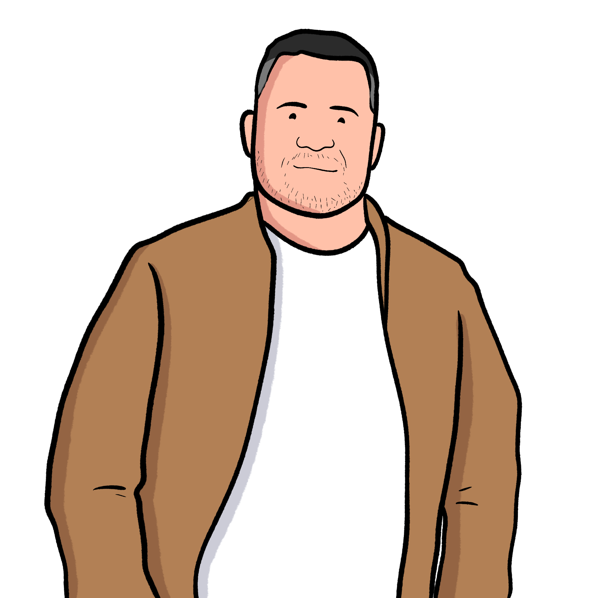 illustration of Farooq Qaisar