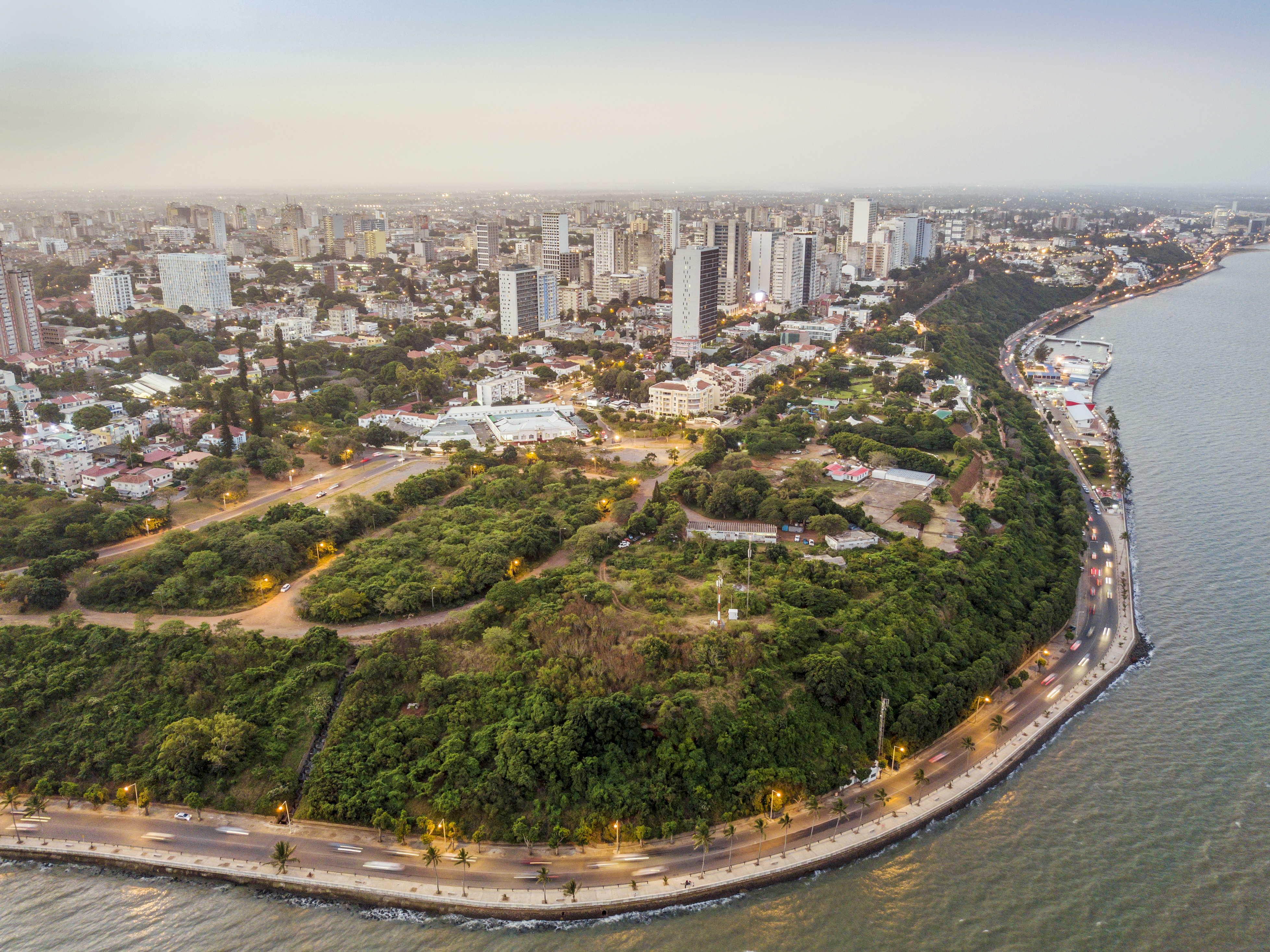 Maputo, Costa do Sol Aerial view of beautiful coast of Maputo, Costa do Sol, Mozambique