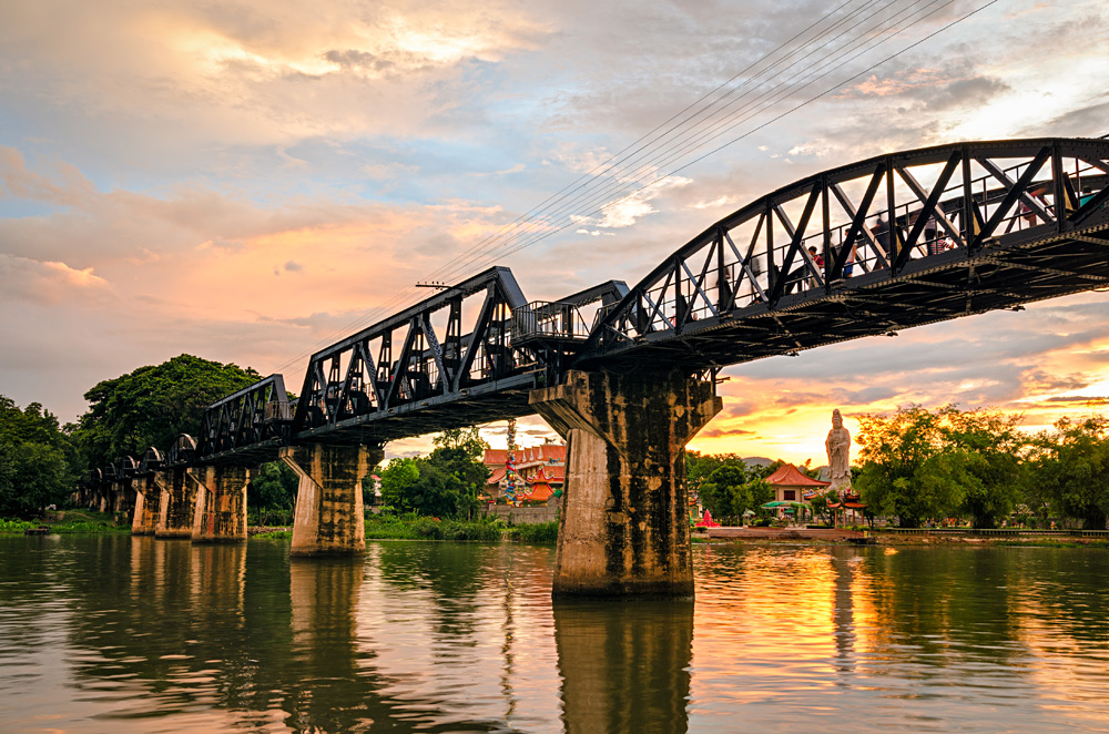 Bridge on the River Kwai, Kanchanaburi, Thailand