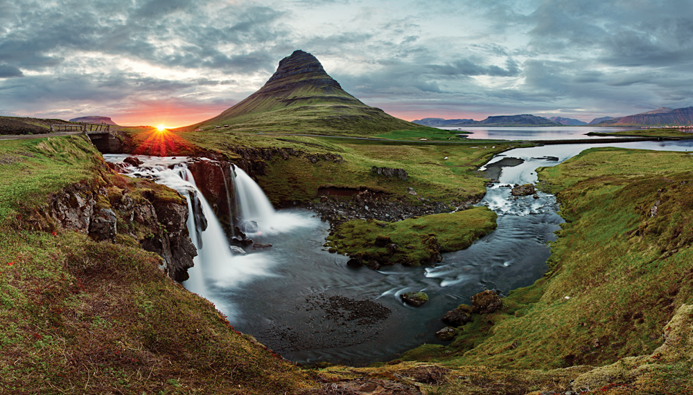 Kirkjufell Landscape in Spring, Iceland