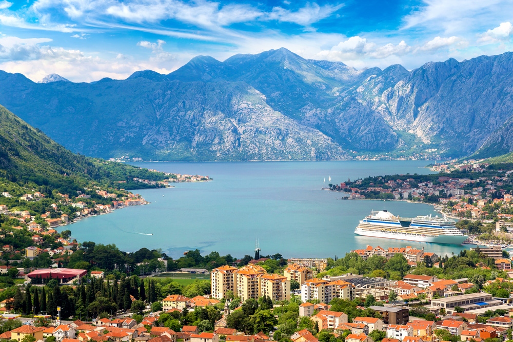 Kotor on a beautiful summer day, Montenegro