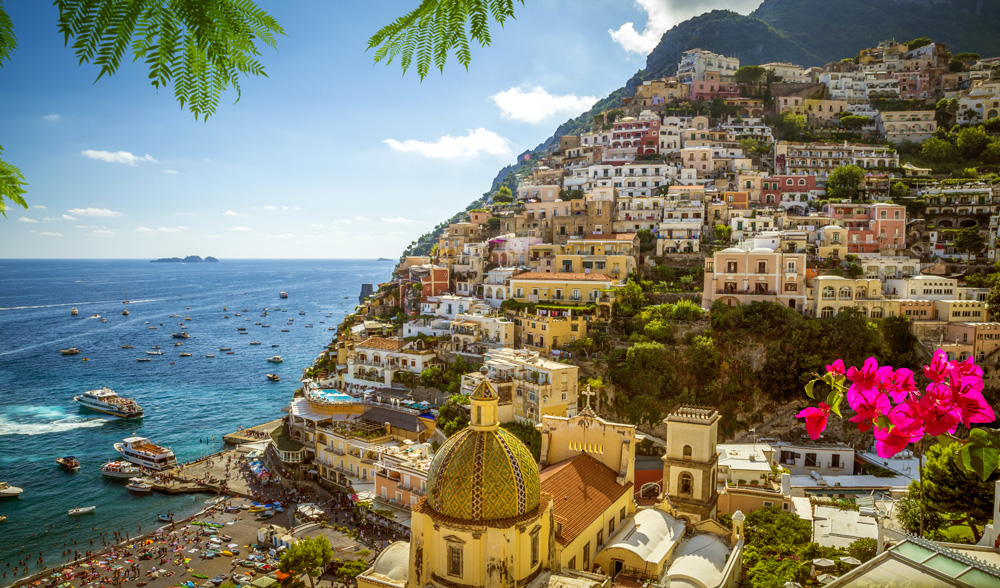 Panorama of Positano, Amalfi Coast, Italy