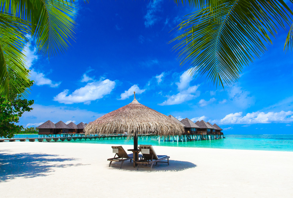 Tropical beach in Maldives