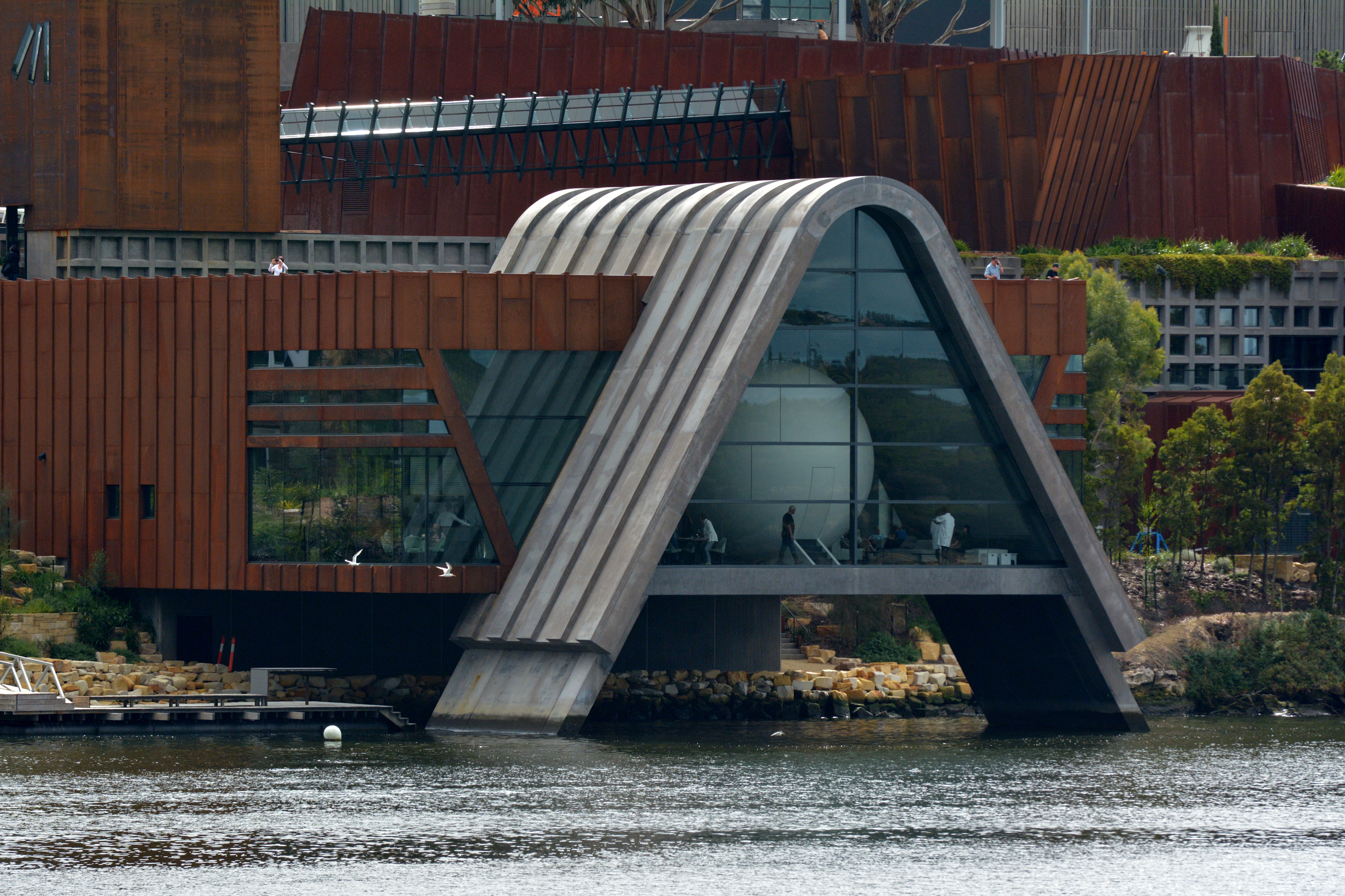  Visitors at Mona – Museum of Old and New Art in Hobart Tasmania, Australia.