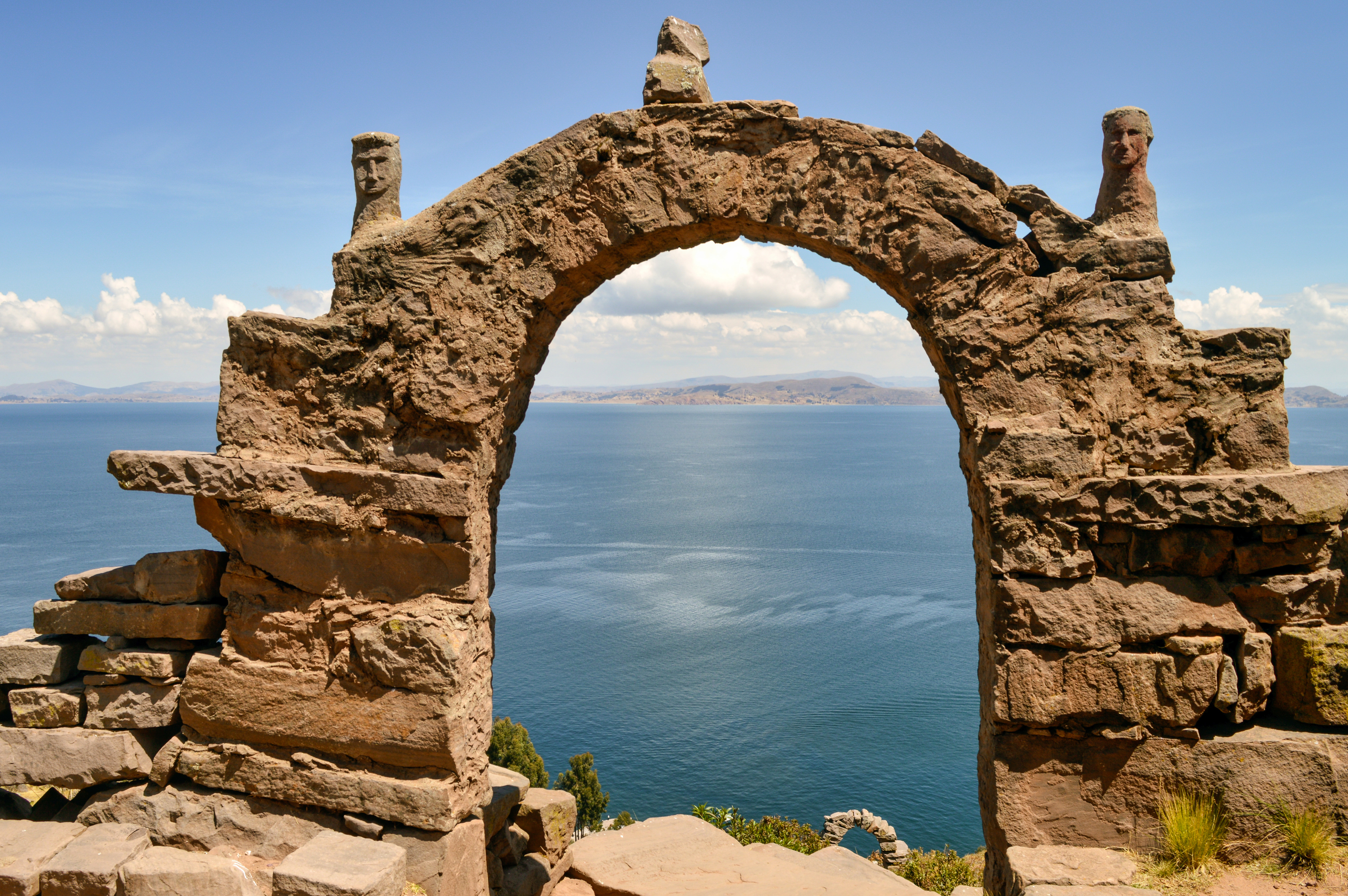 Amantani Island on Lake Titicaca, Peru