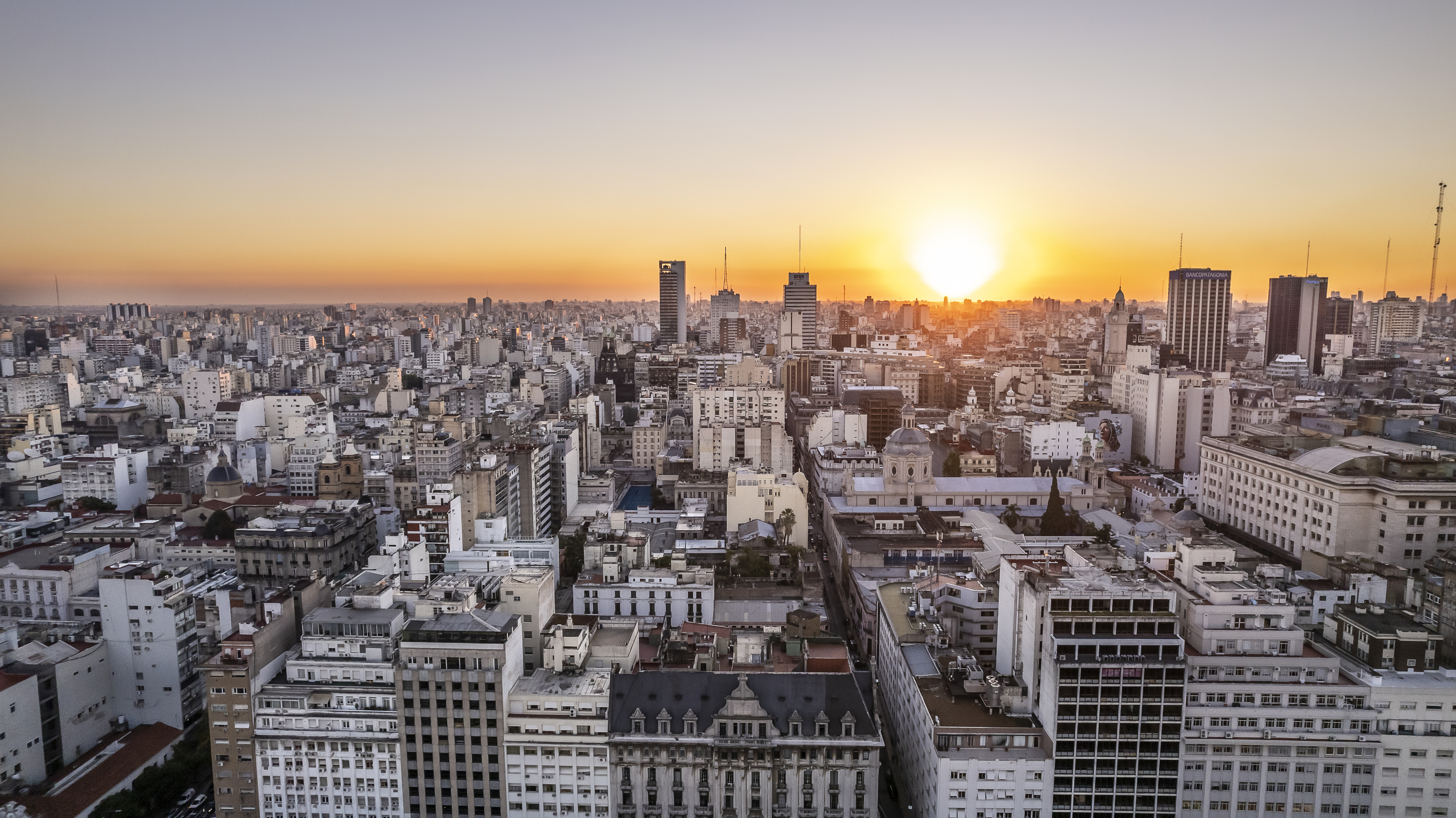 Buildings at dawn in Buenos Aires - Argentina