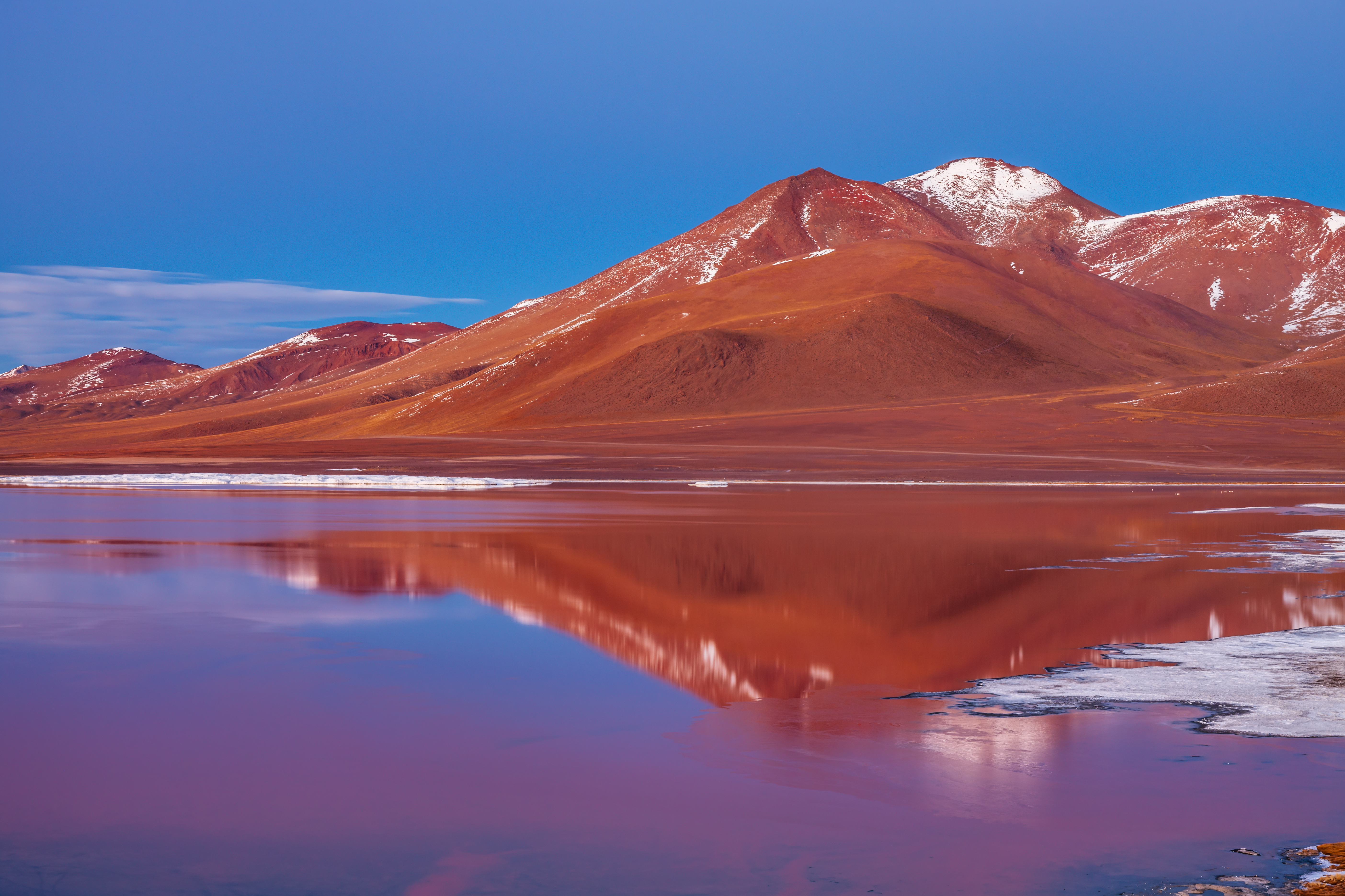 Sunrise over Laguna Colorada, Bolivian Altiplano