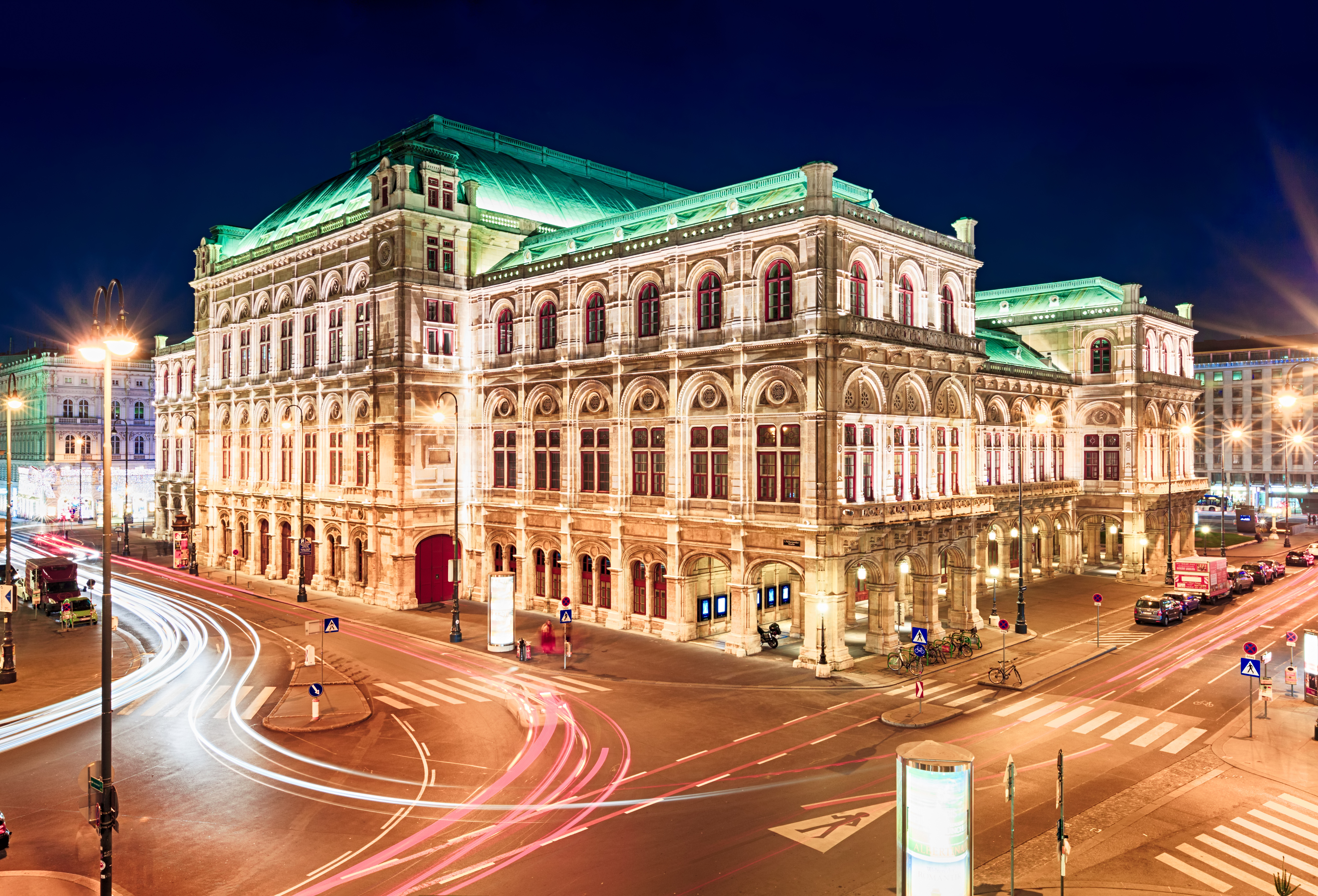 Vienna Opera at night, Austria