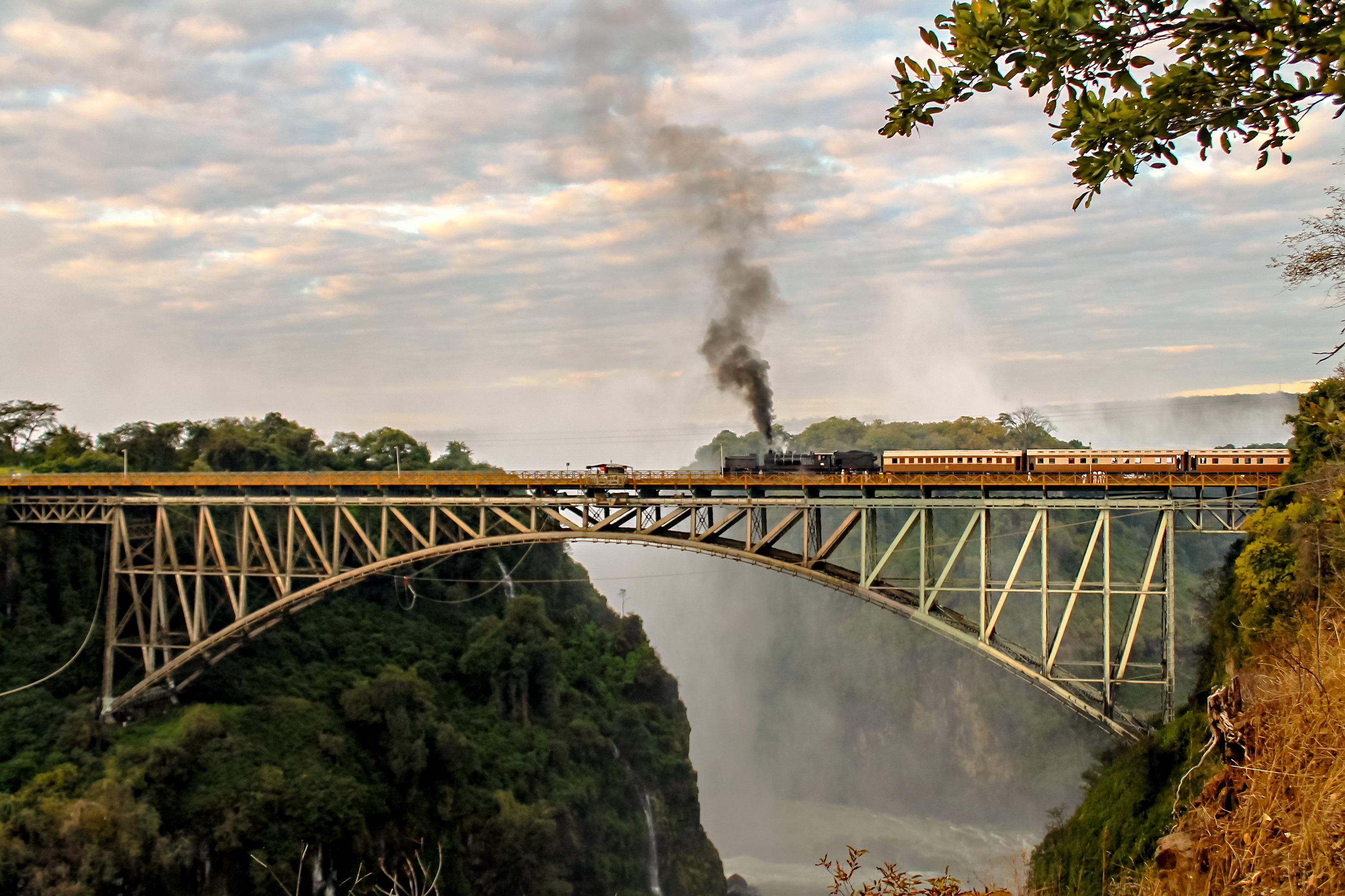 Train at Victoria falls