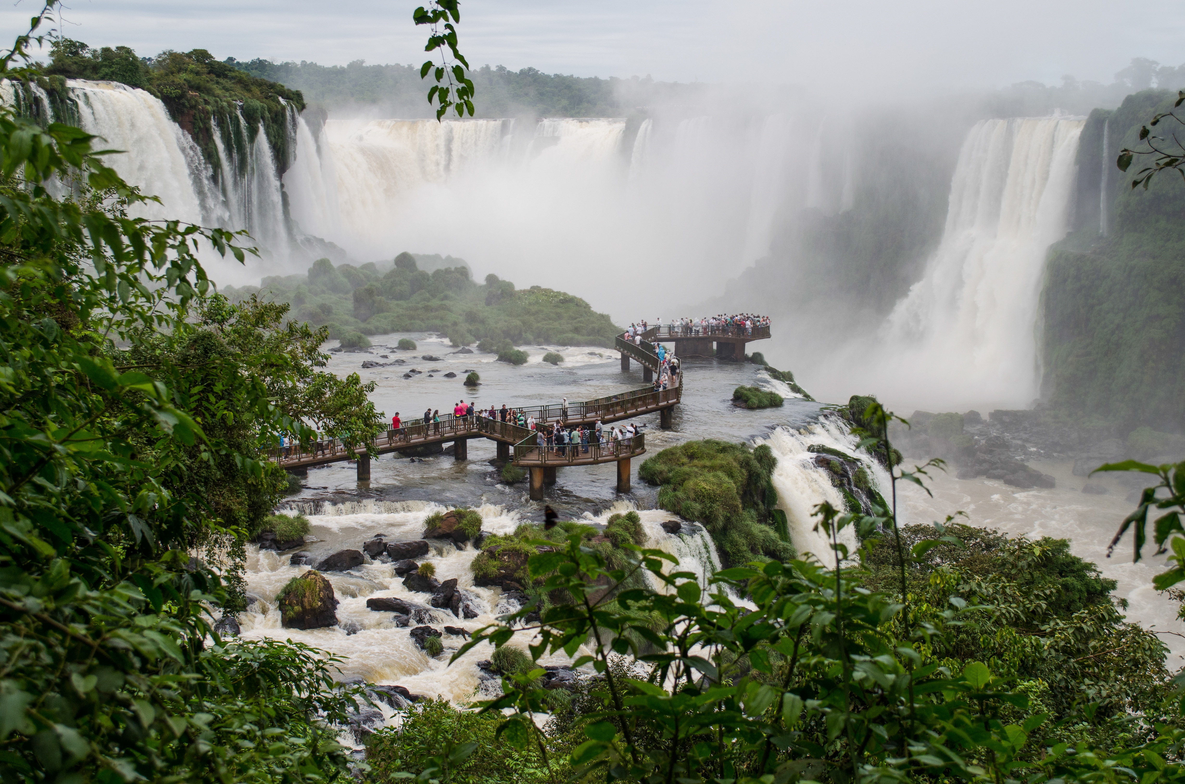 Iguazu Falls National Park between Brazil and Argentina 