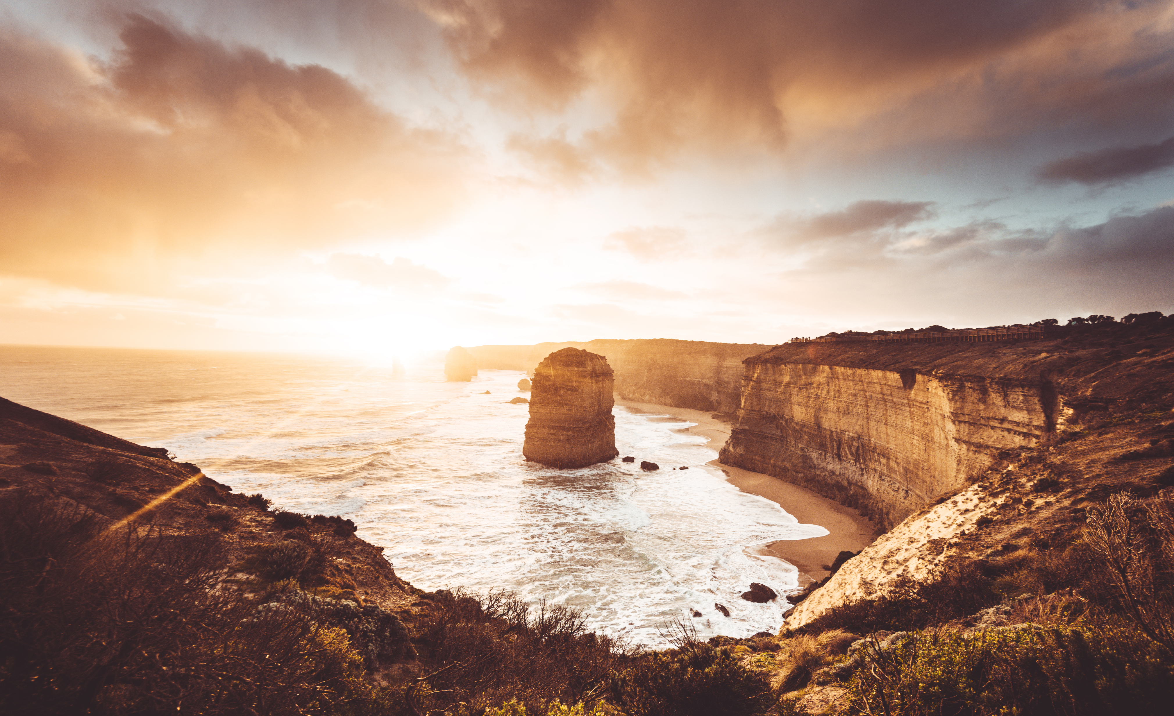 Twelve apostles view at dusk