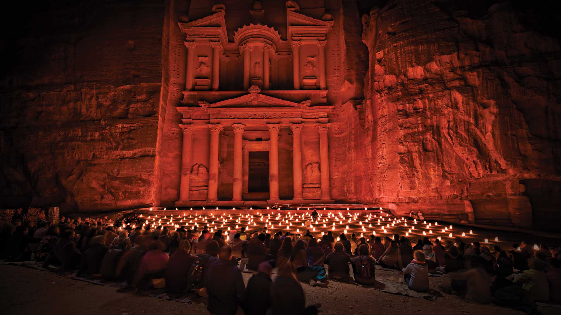 Petra by night