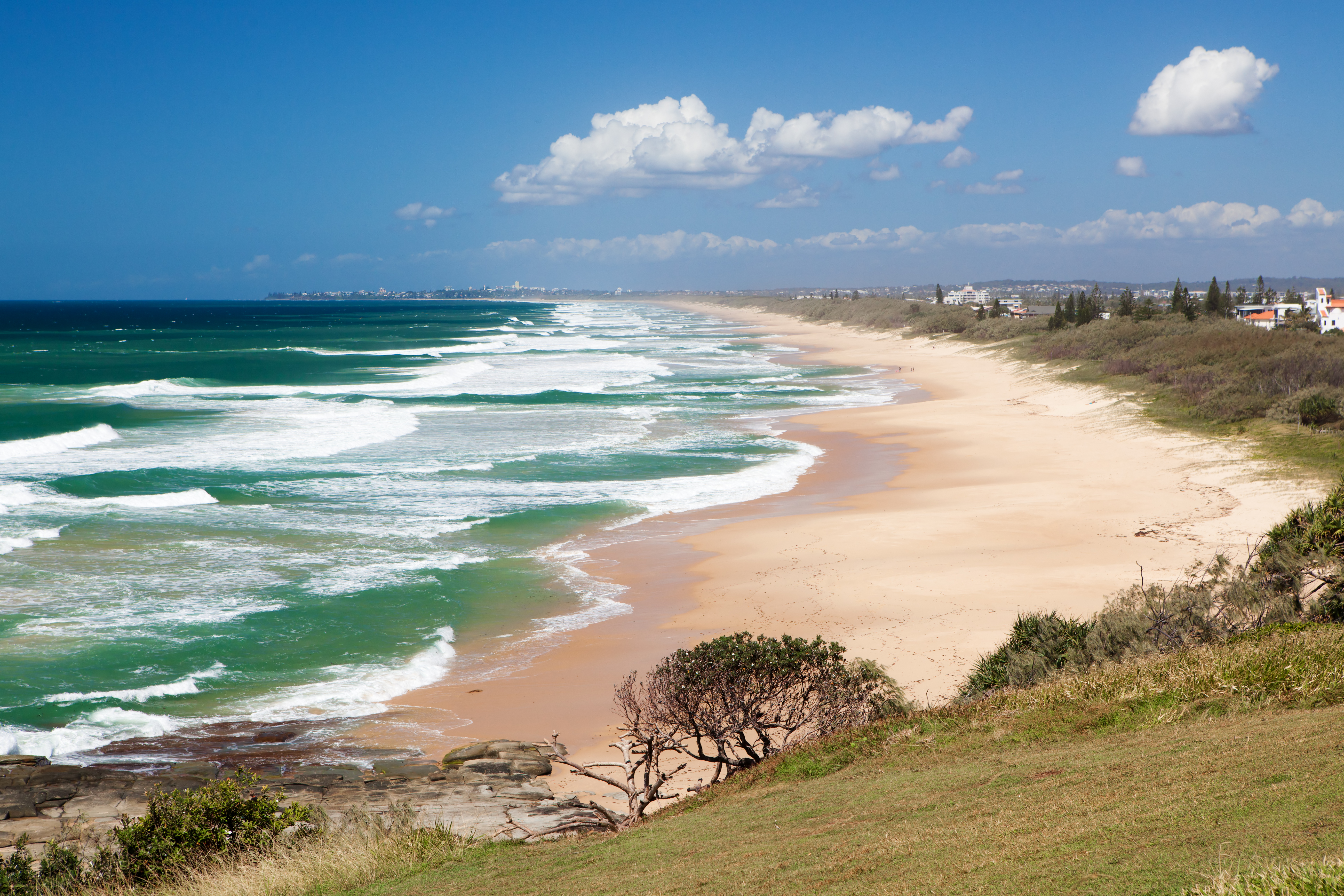 Caloundra beach from Point Cartwright on the Mooloolaba headland