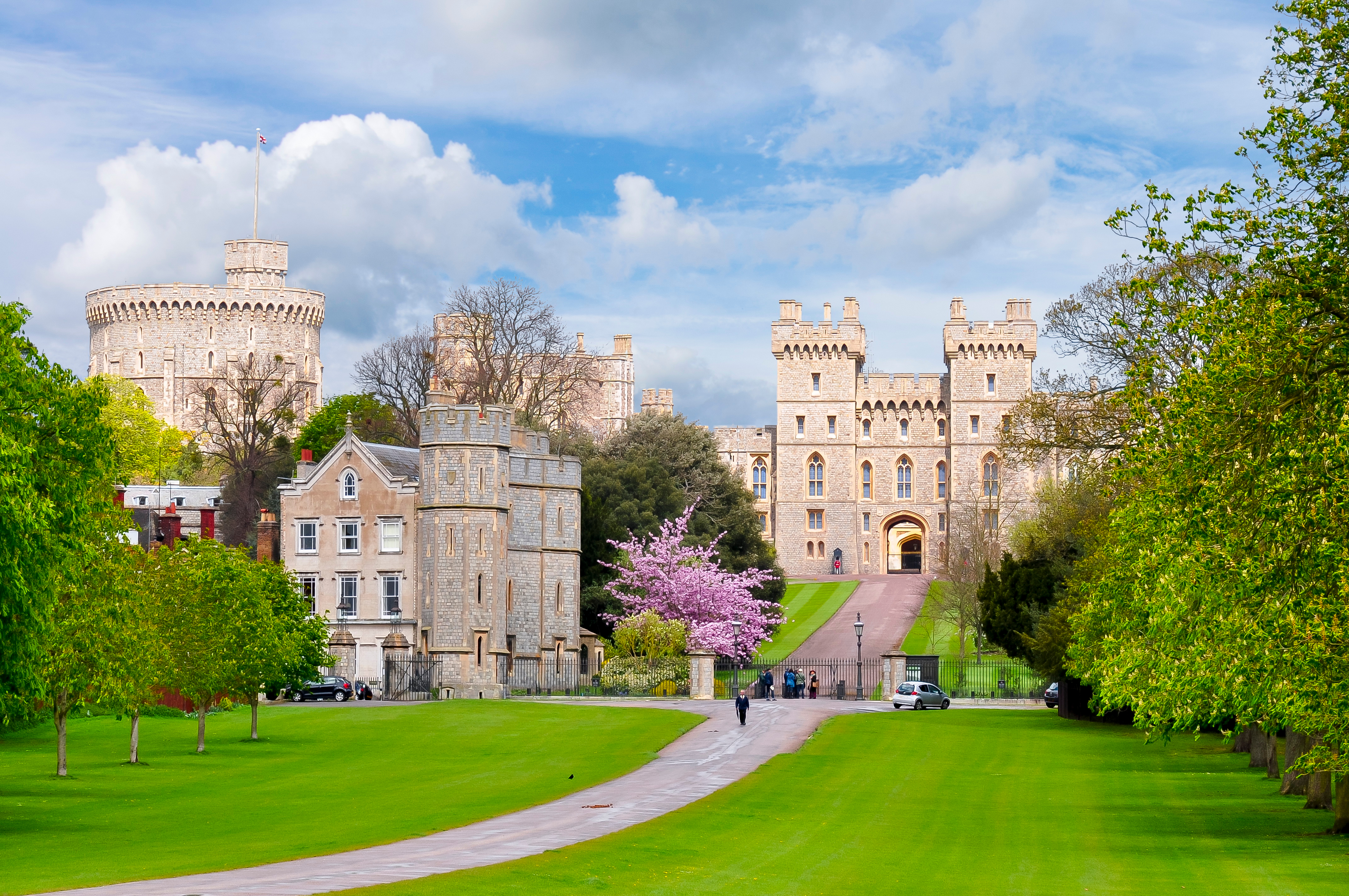 Windsor Castle in spring, Thames Valley, England, UK 