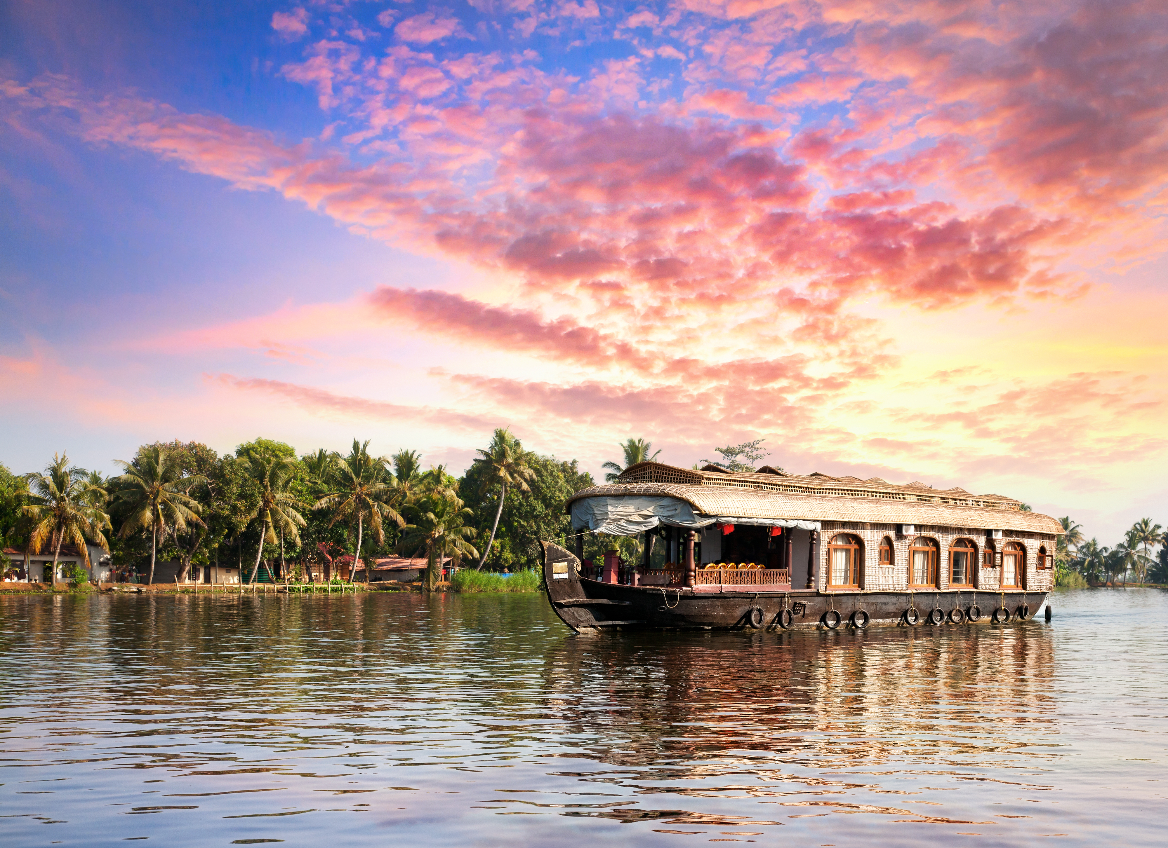Kerala houseboat, India