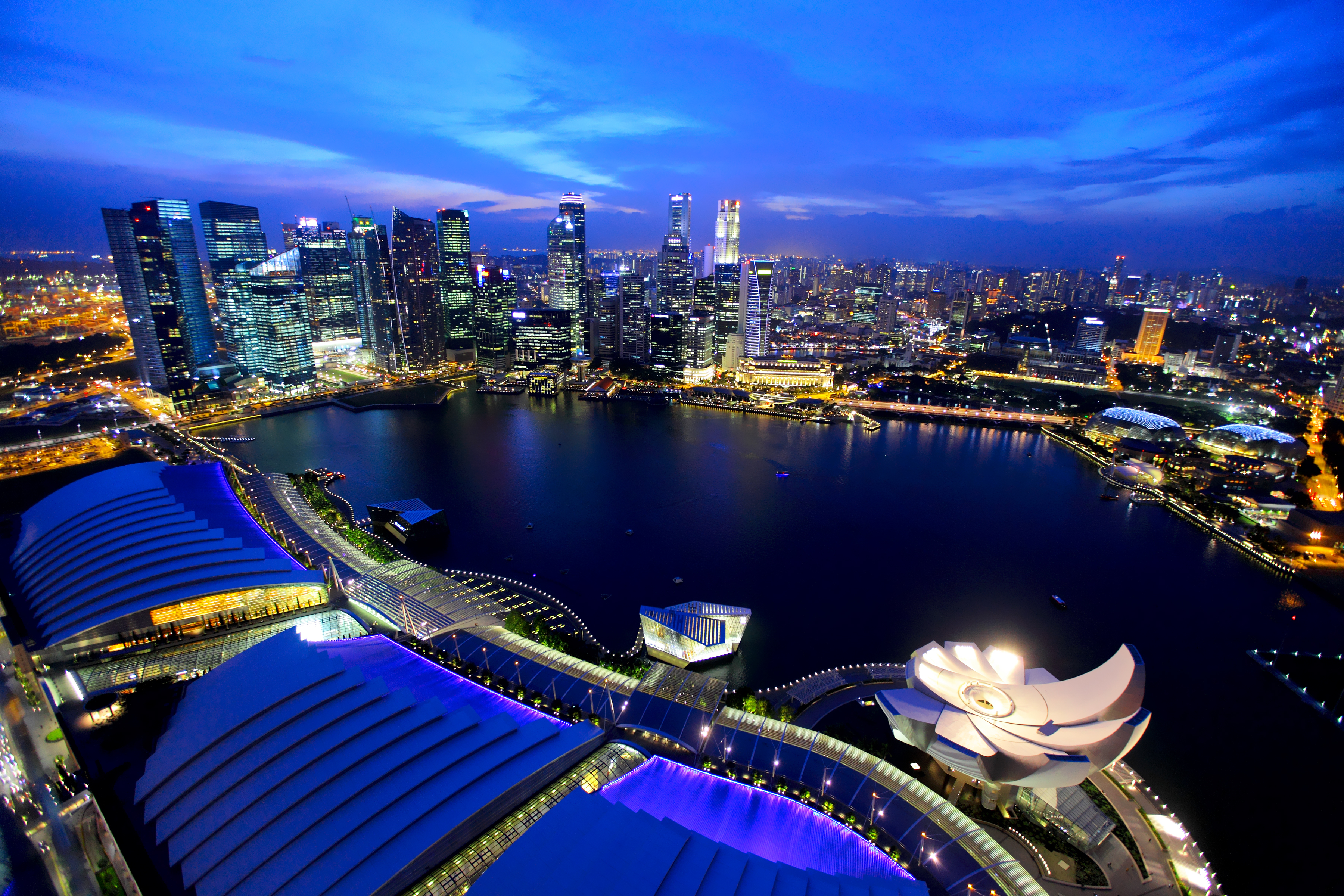 Singapore by night.