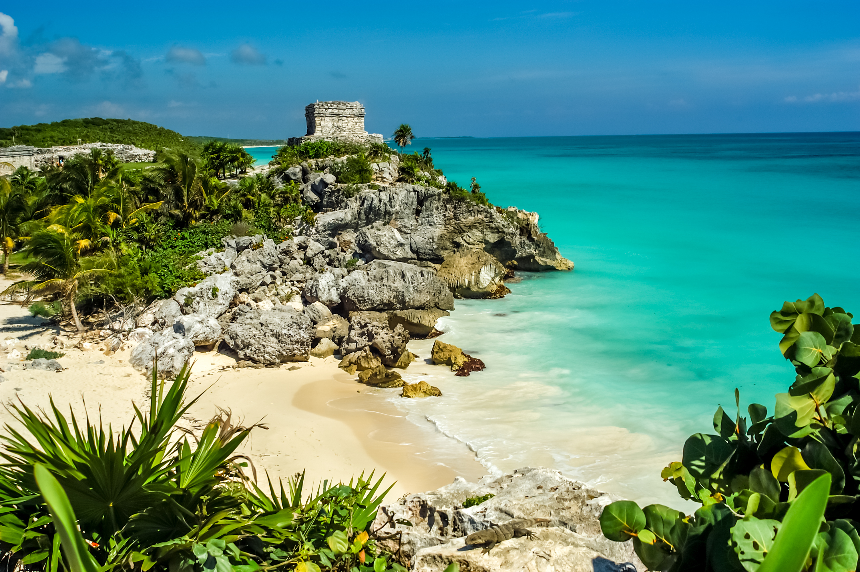 God of Winds Temple at Tulum Ruins, Tulum, Yucatan Peninsula, Mexico