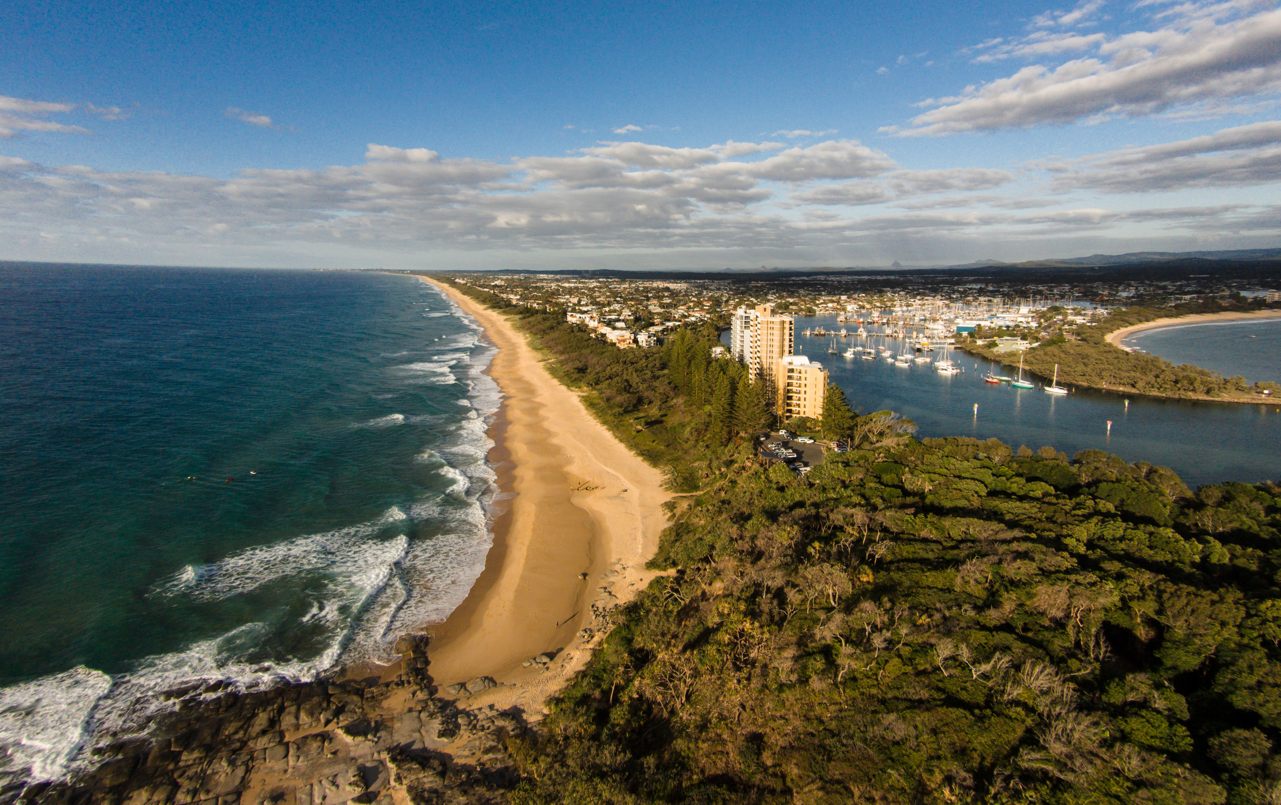 Sunrise on point Cartwright, Sunshine Coast, Queensland, Australia