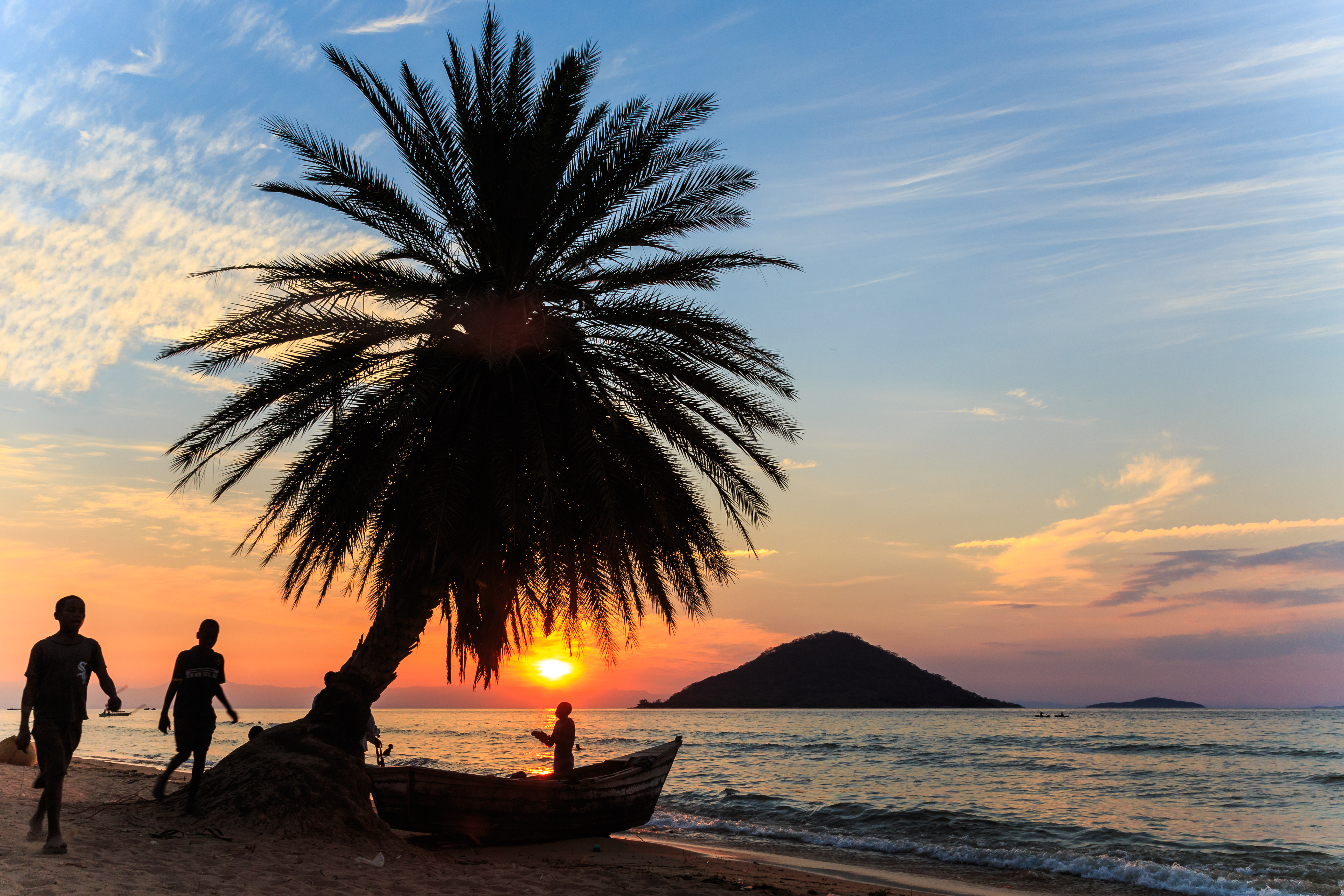 Malawi Beach at Sunset, Malawi
