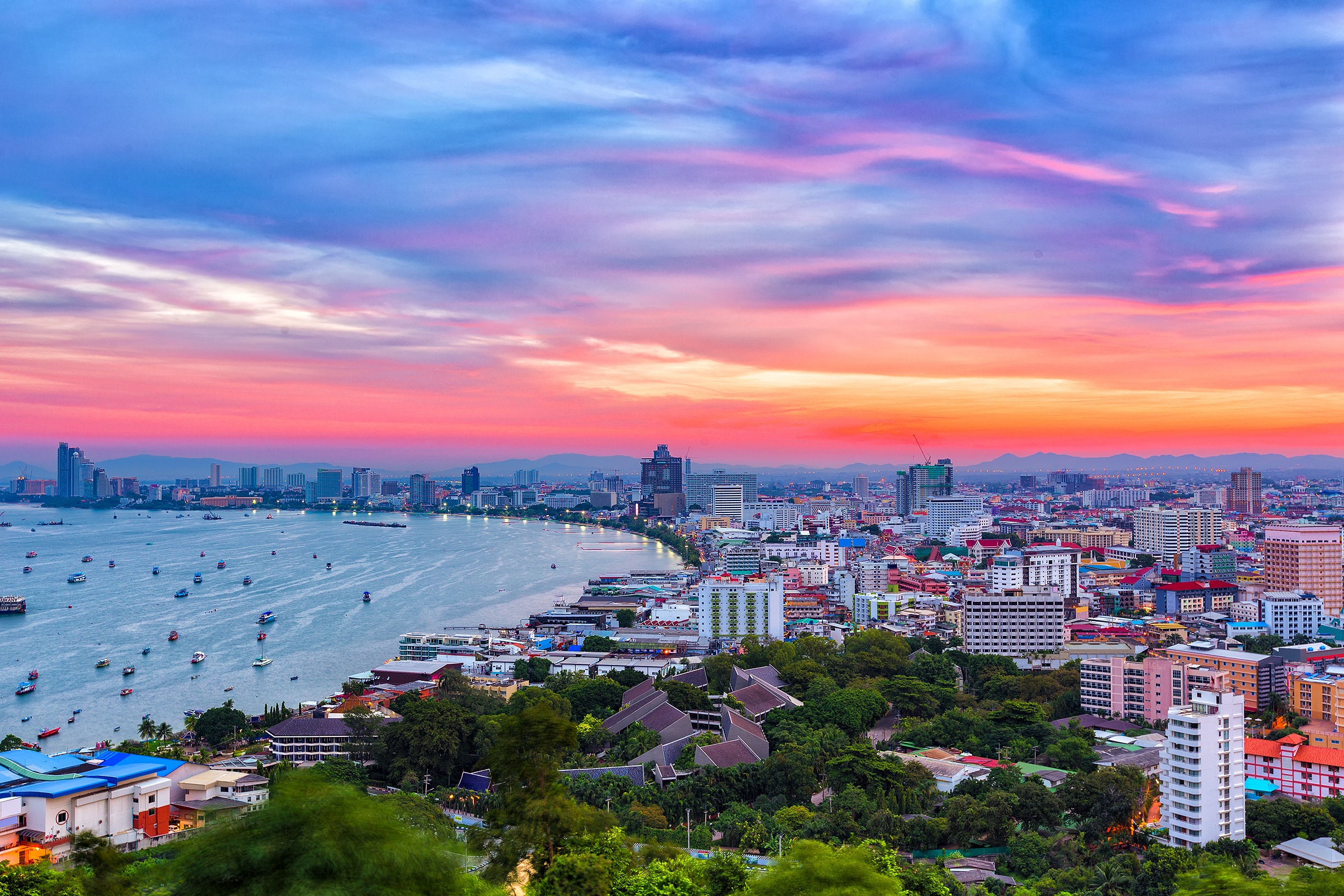 Pattaya at Twilight, Thailand