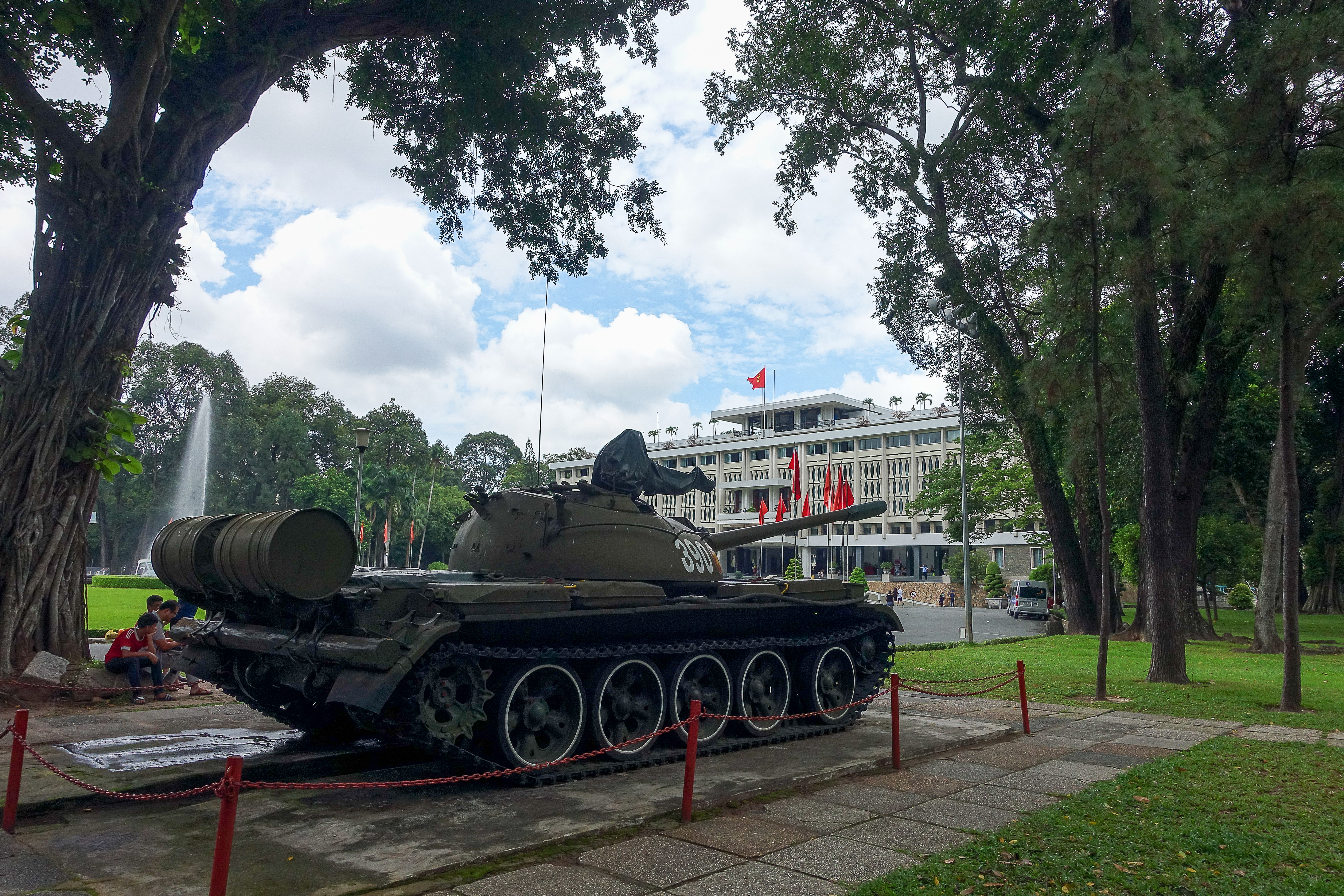 Chinese tank on the yard of Reunification Palace, Ho Chi Minh (Saigon), Vietnam