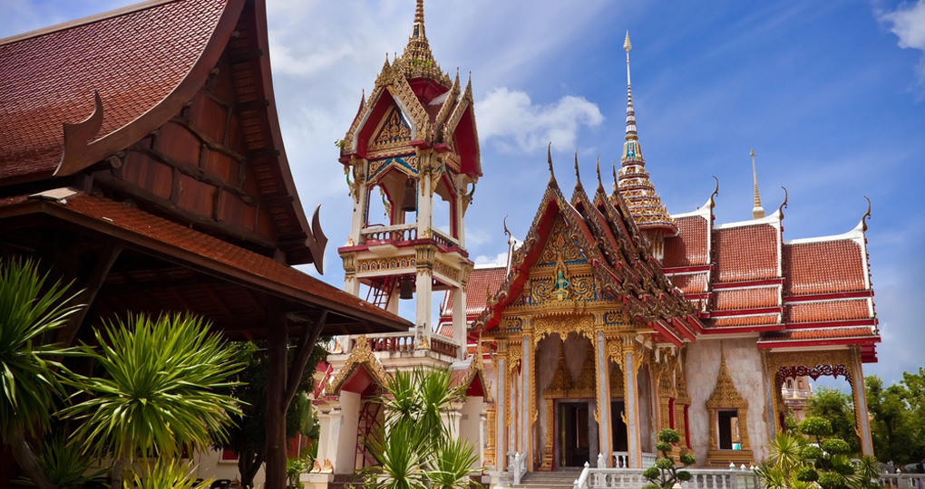The spectacular architecture of Wat Chalong temple - a great photo opportunity on your Thailand vacation. The spectacular architecture of Wat Chalong temple - a great photo opportunity on your Thailand vacation.