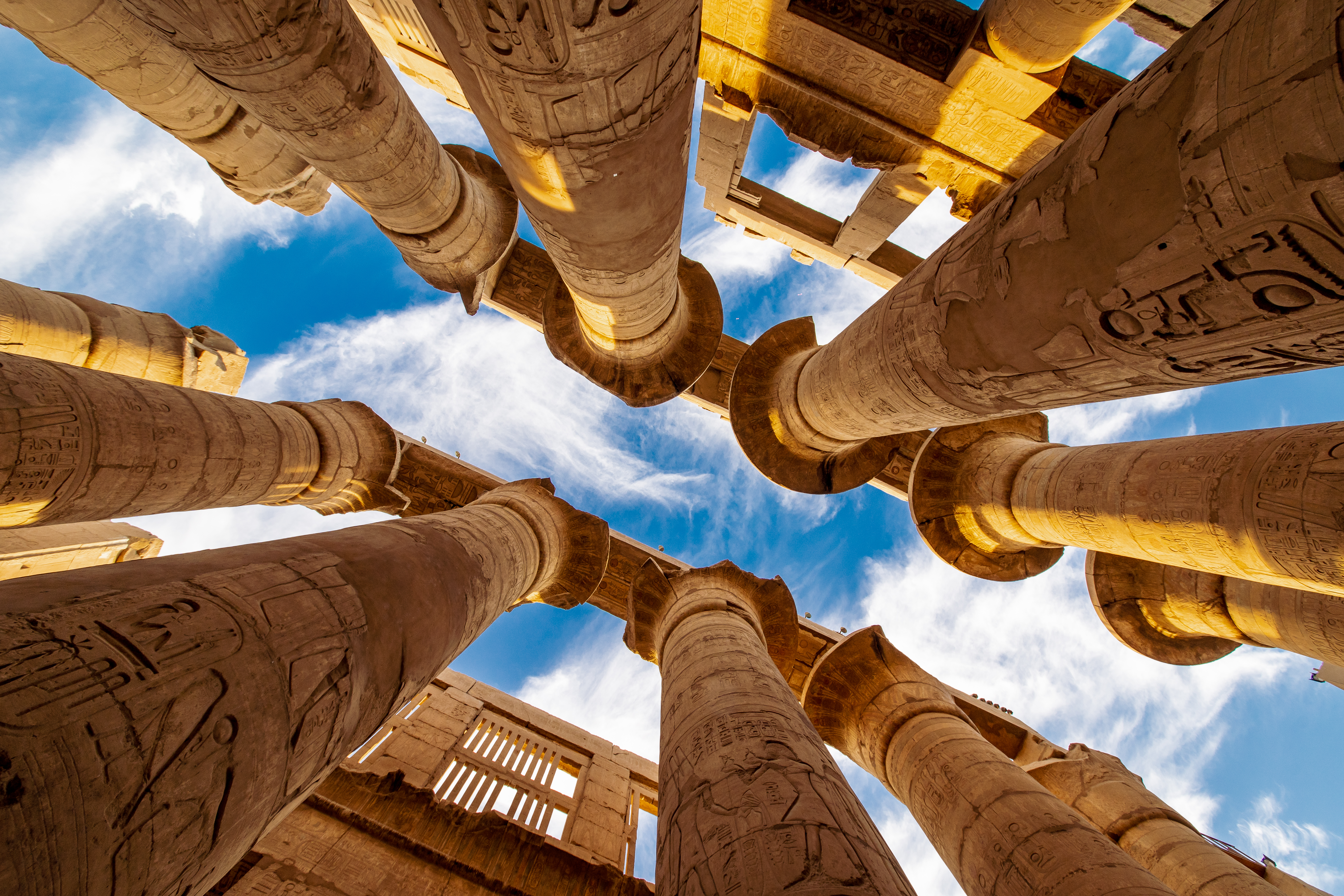 Hypostyle Hall in the Precinct of Amun Re at Temple of Karnak - Luxor