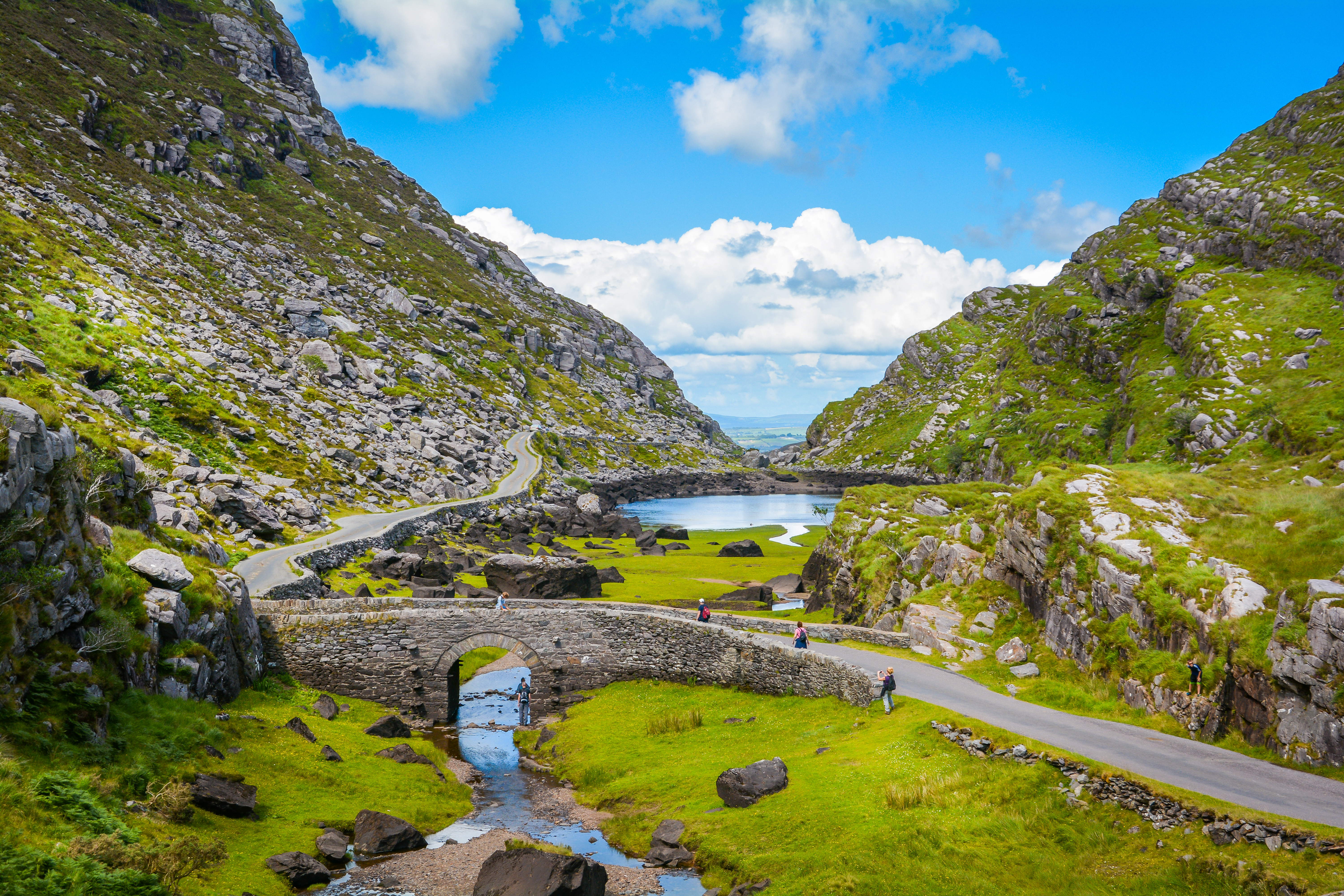 Scenic view of Gap of Dunloe