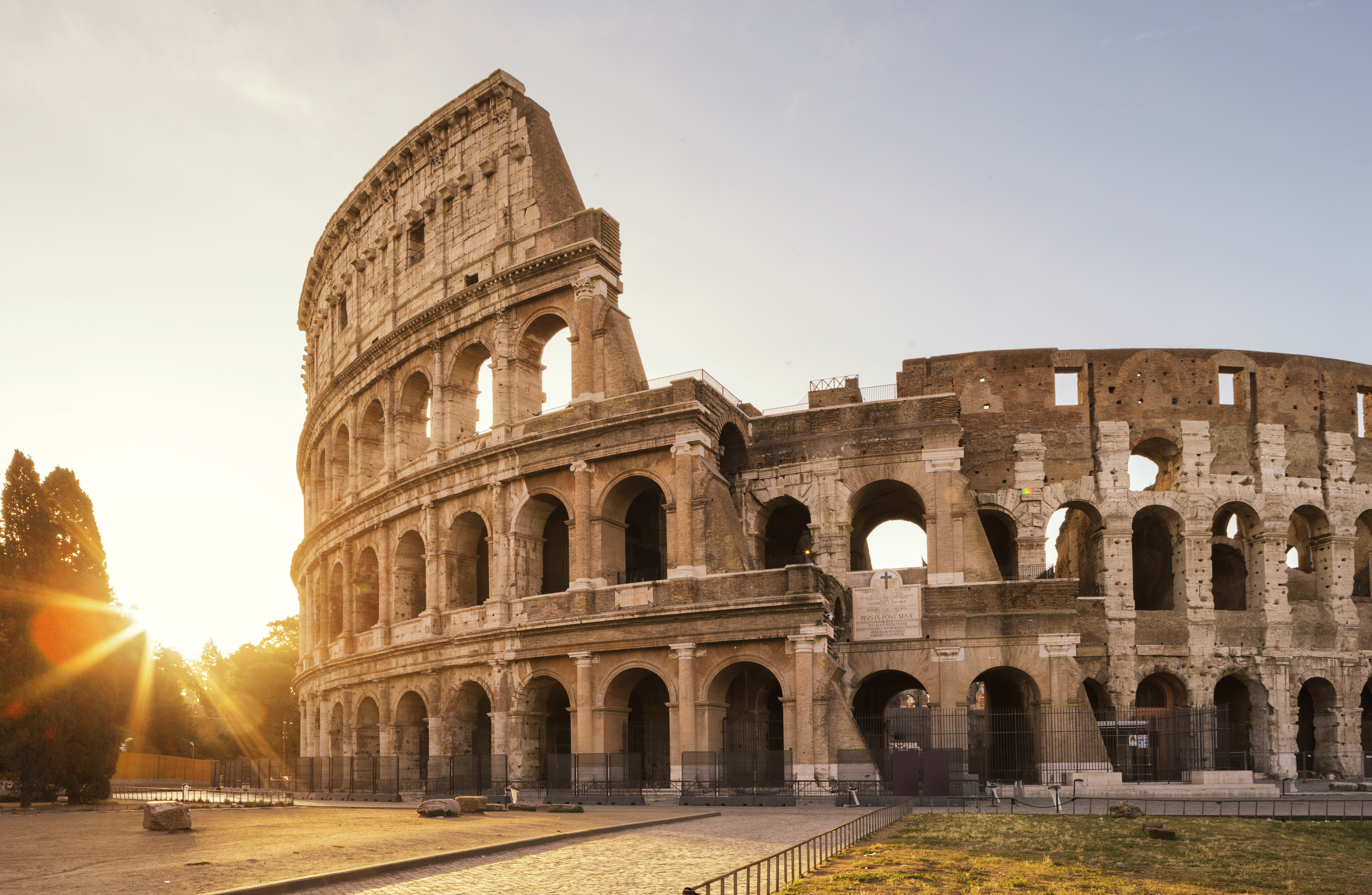 The Colosseum is an oval amphitheatre in the centre of the city of Rome, Italy.