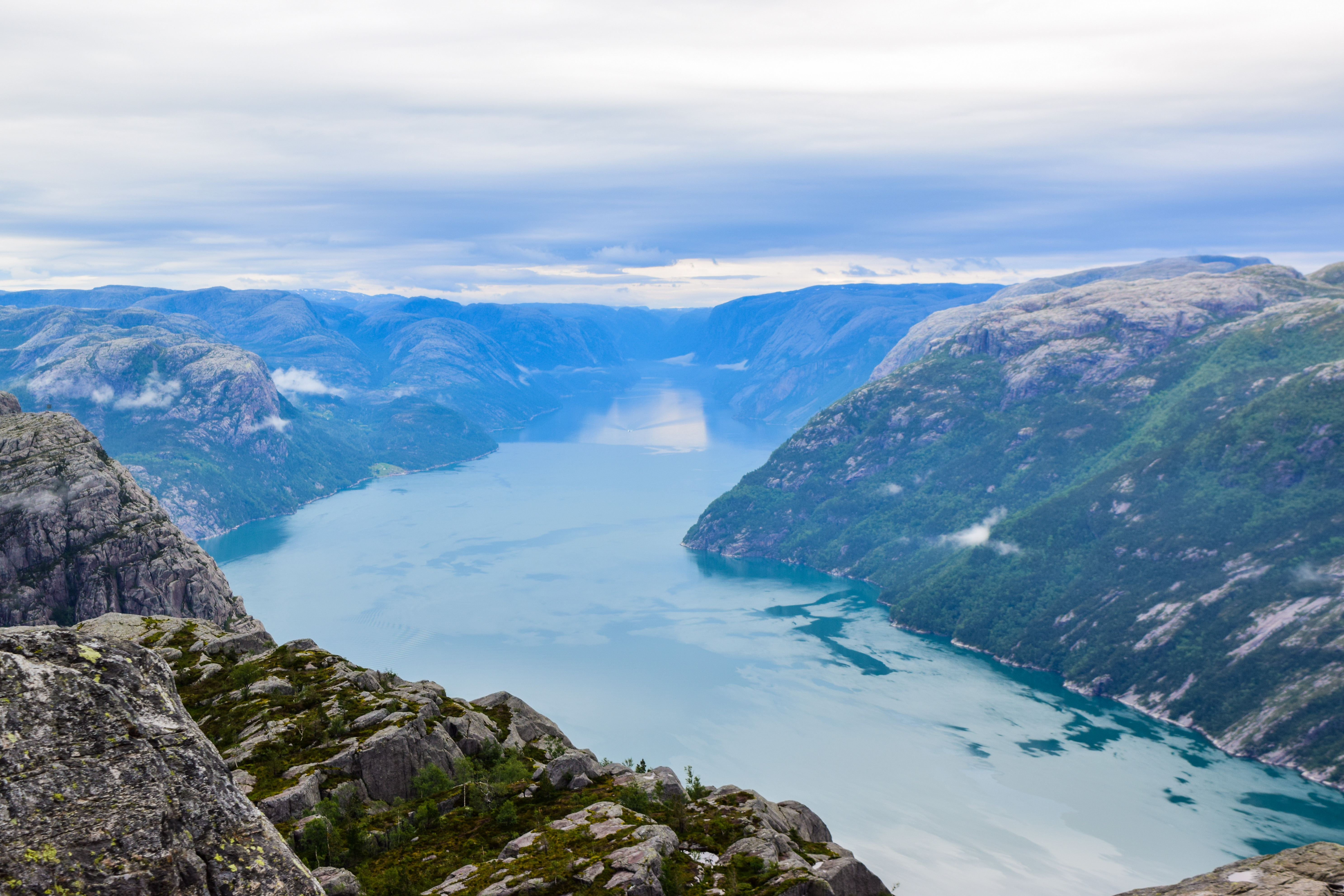 Lysefjord view from Prekestolen or Pulpit Rock