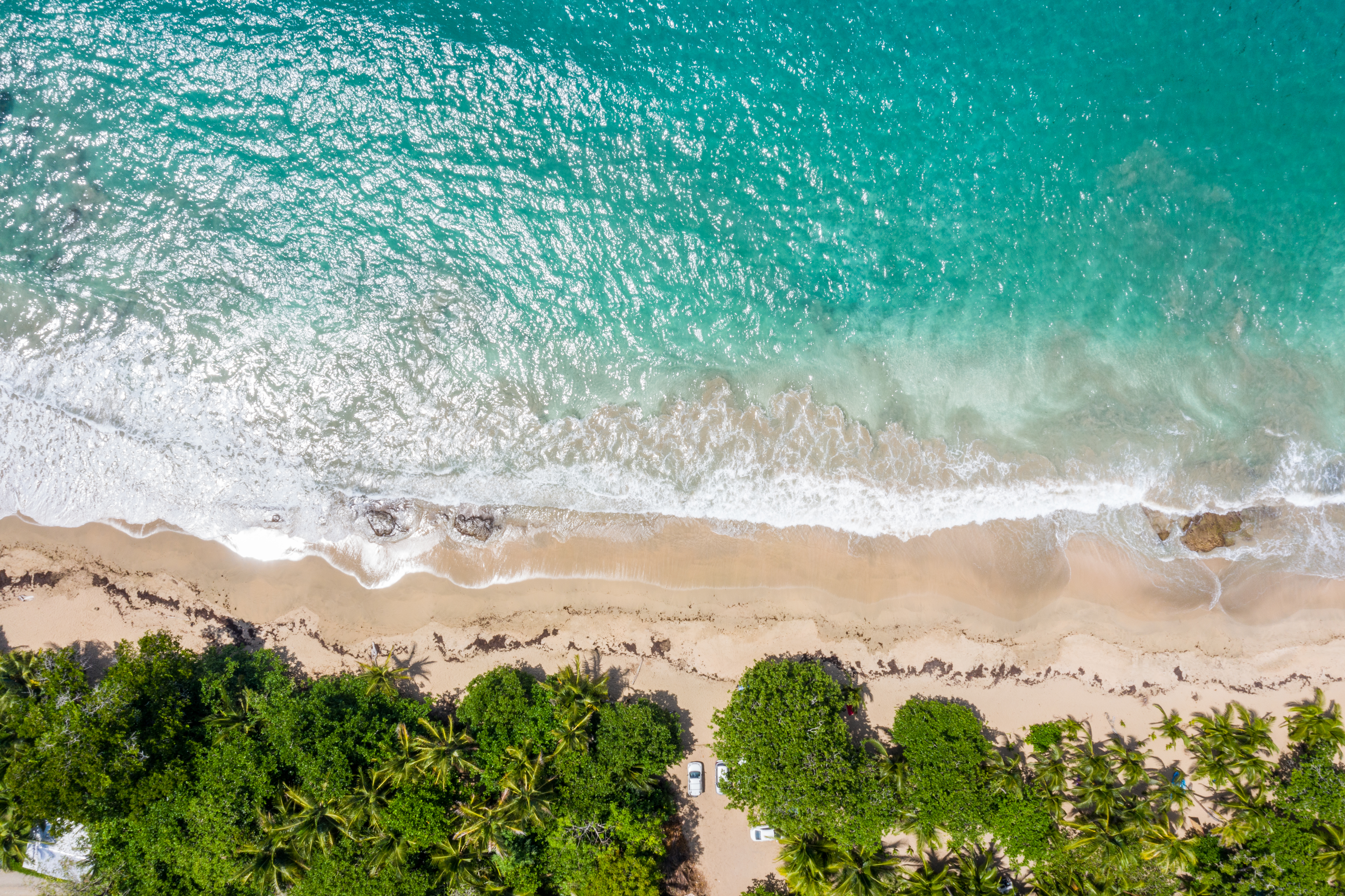 Aerial view of Manuel Antonio national park in Costa Rica