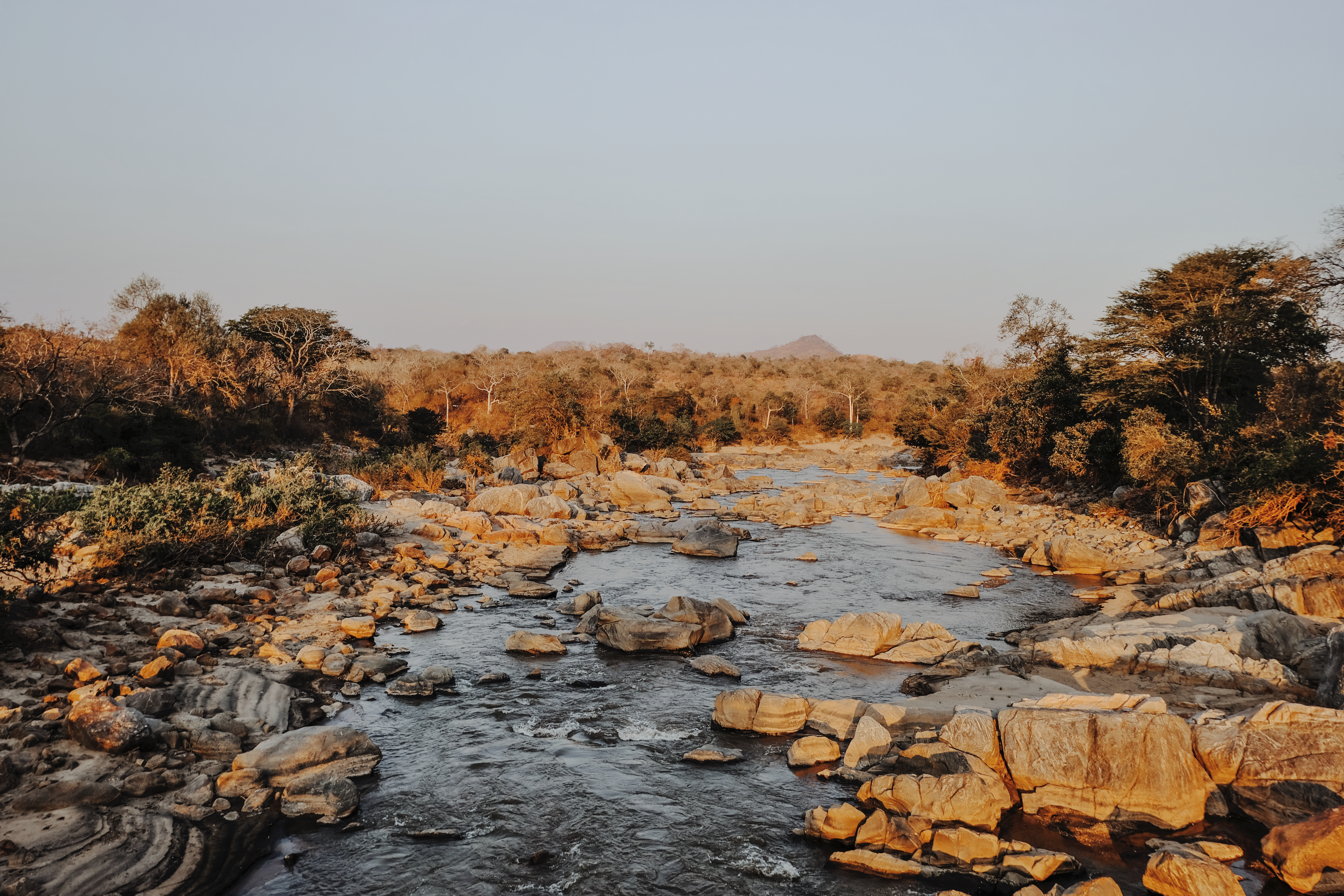 Mkulumadzi river in Majete Wildlife Reserve