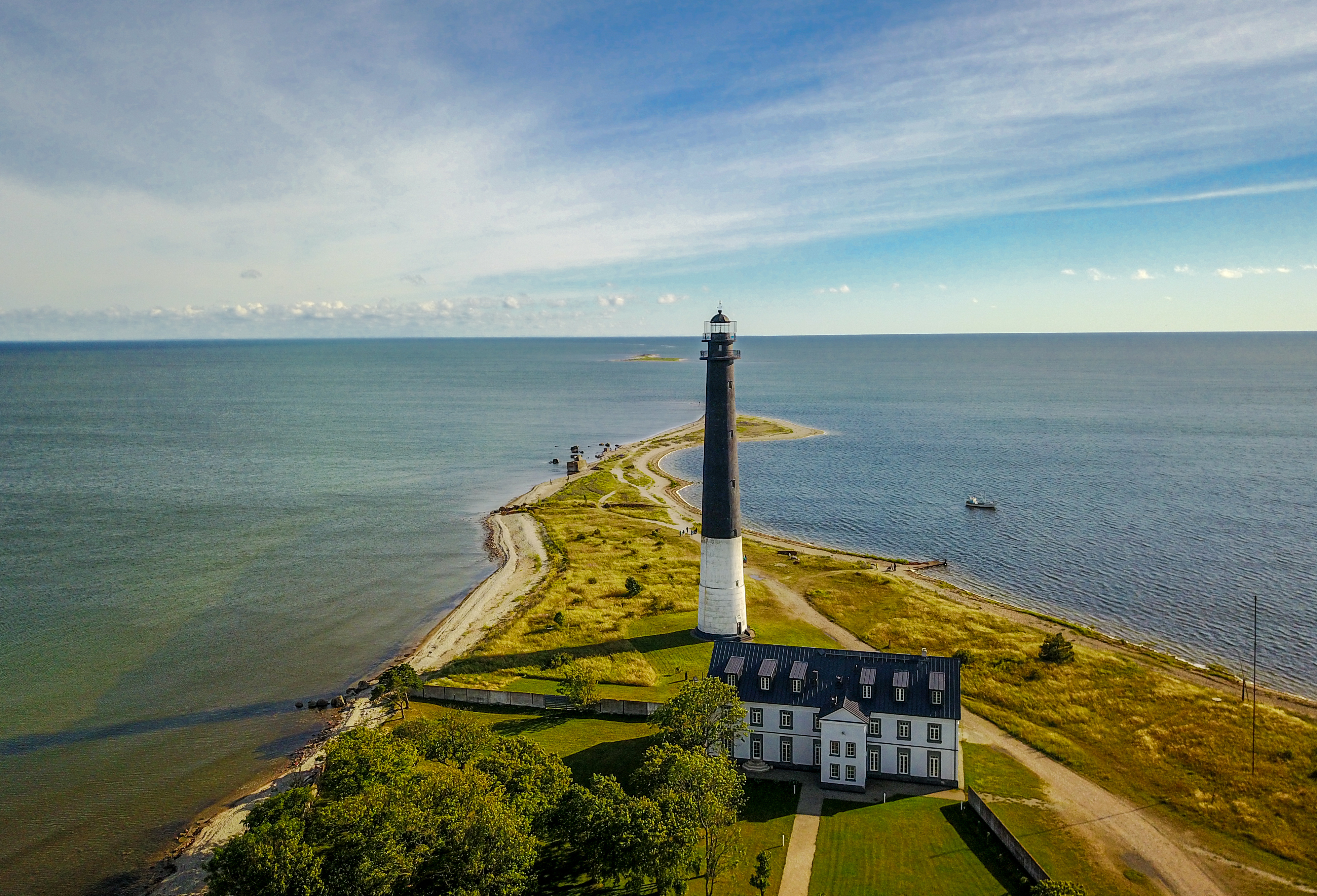 Lighthouse located on the southern tip of the peninsula on the island of Saaremaa