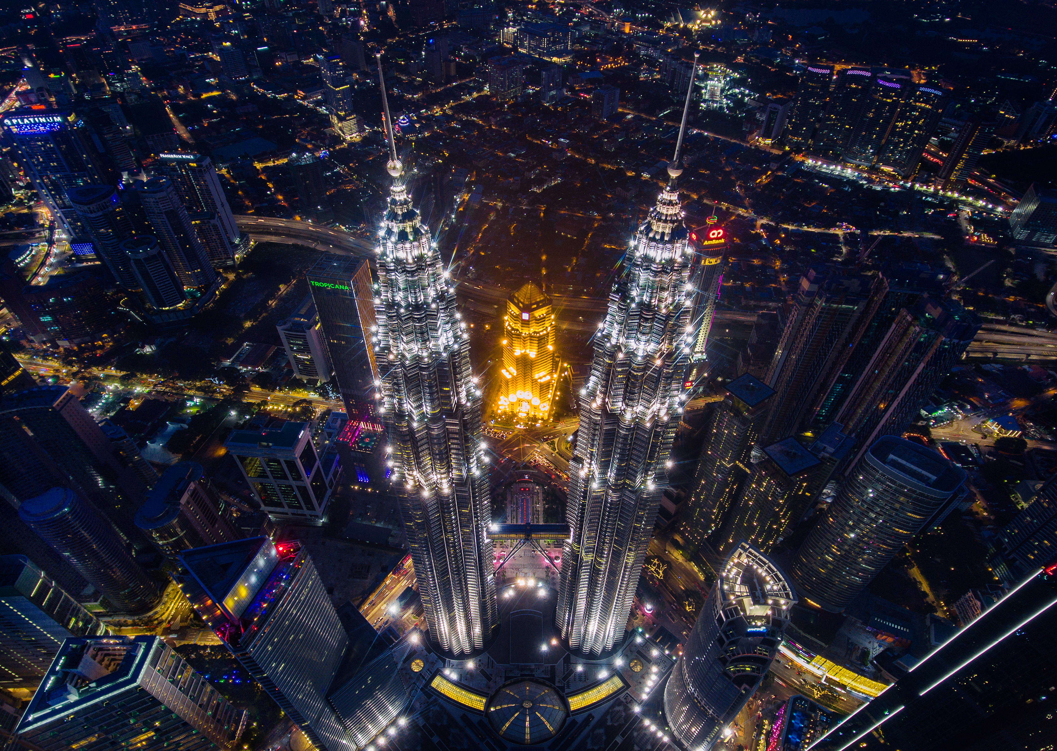 Kuala Lumpur skyline at night
