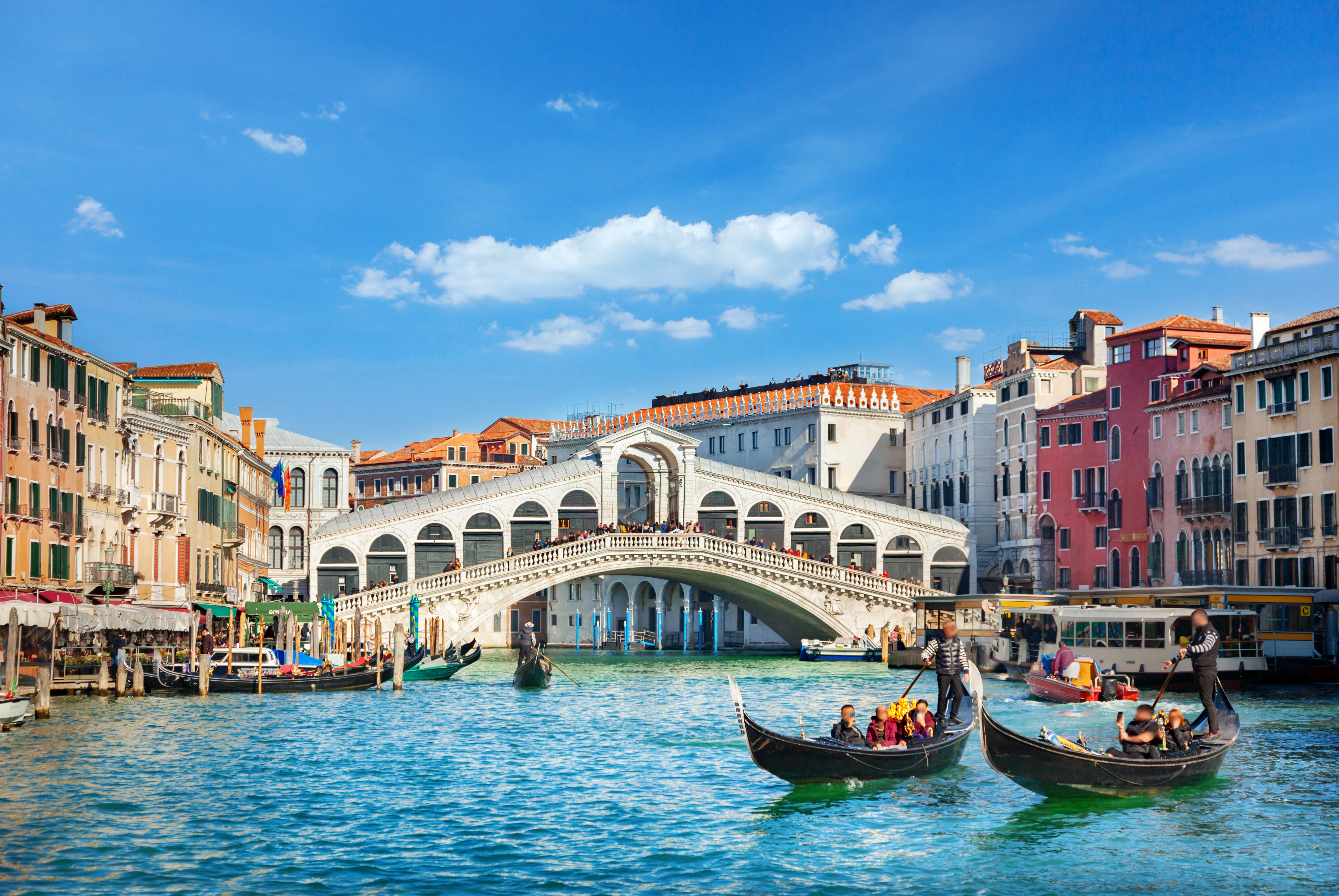 Grand canal on sunny day in Venice