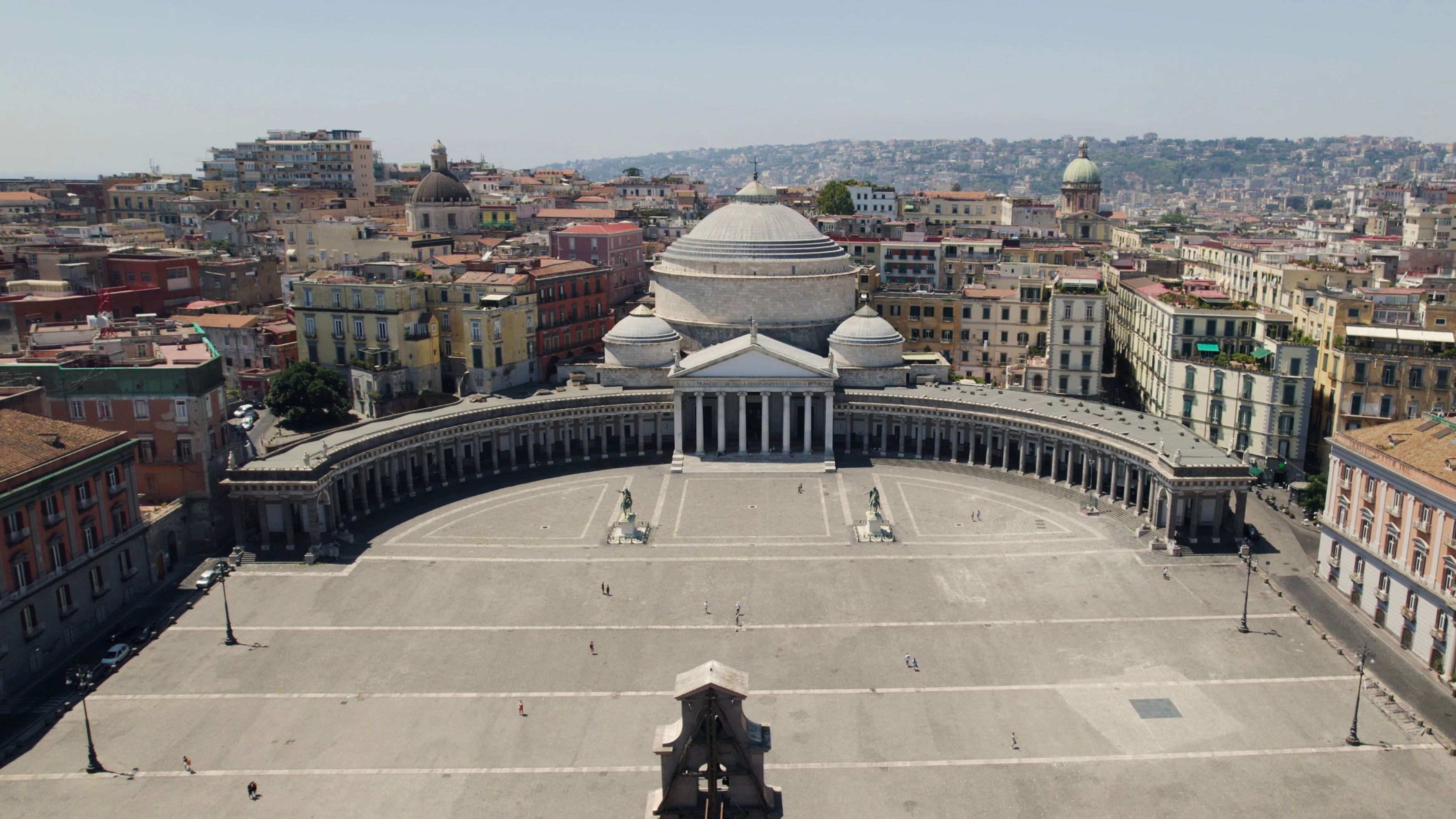 A bird's eye view of Piazza del Plebiscito