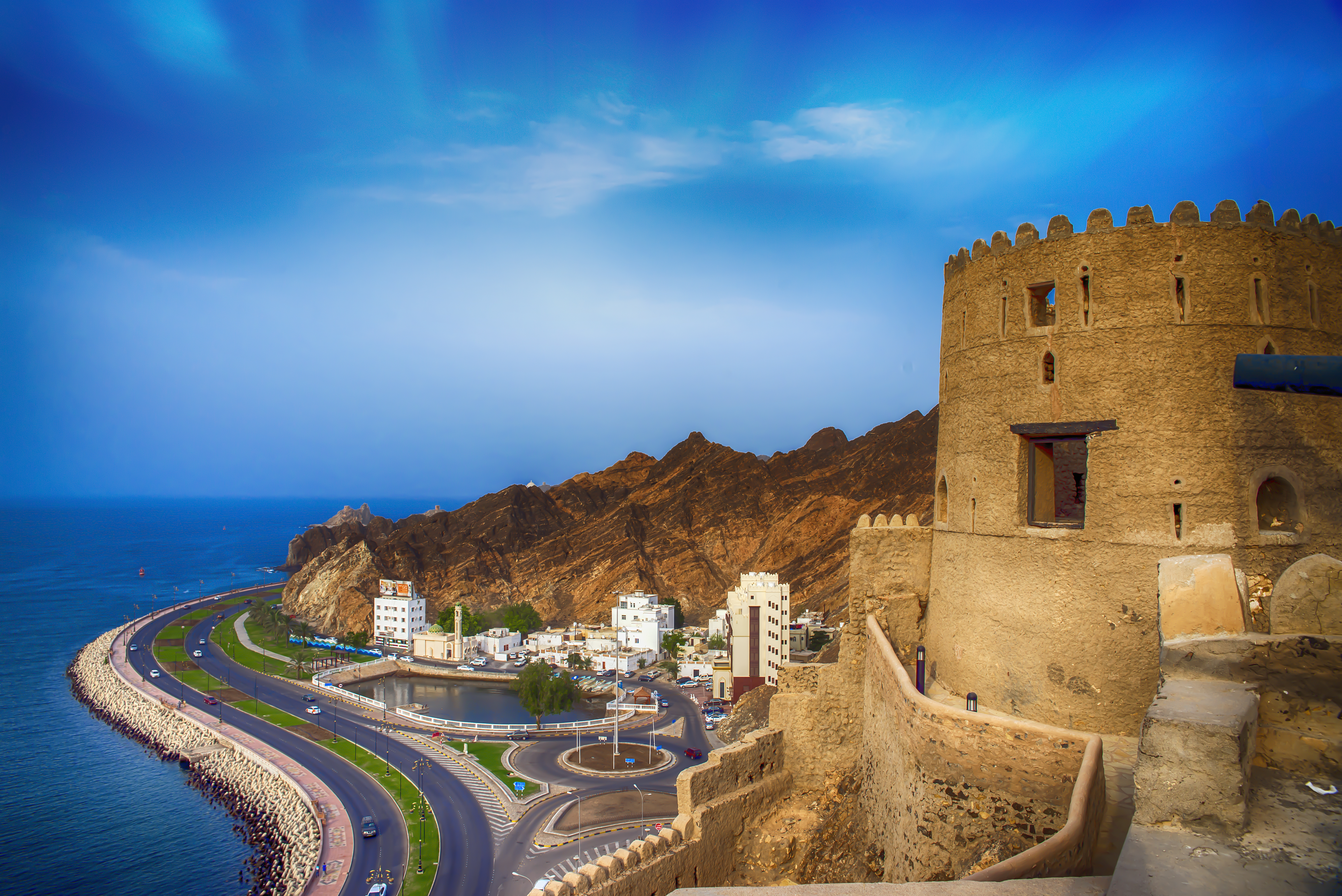Landscape of Mutrah Corniche