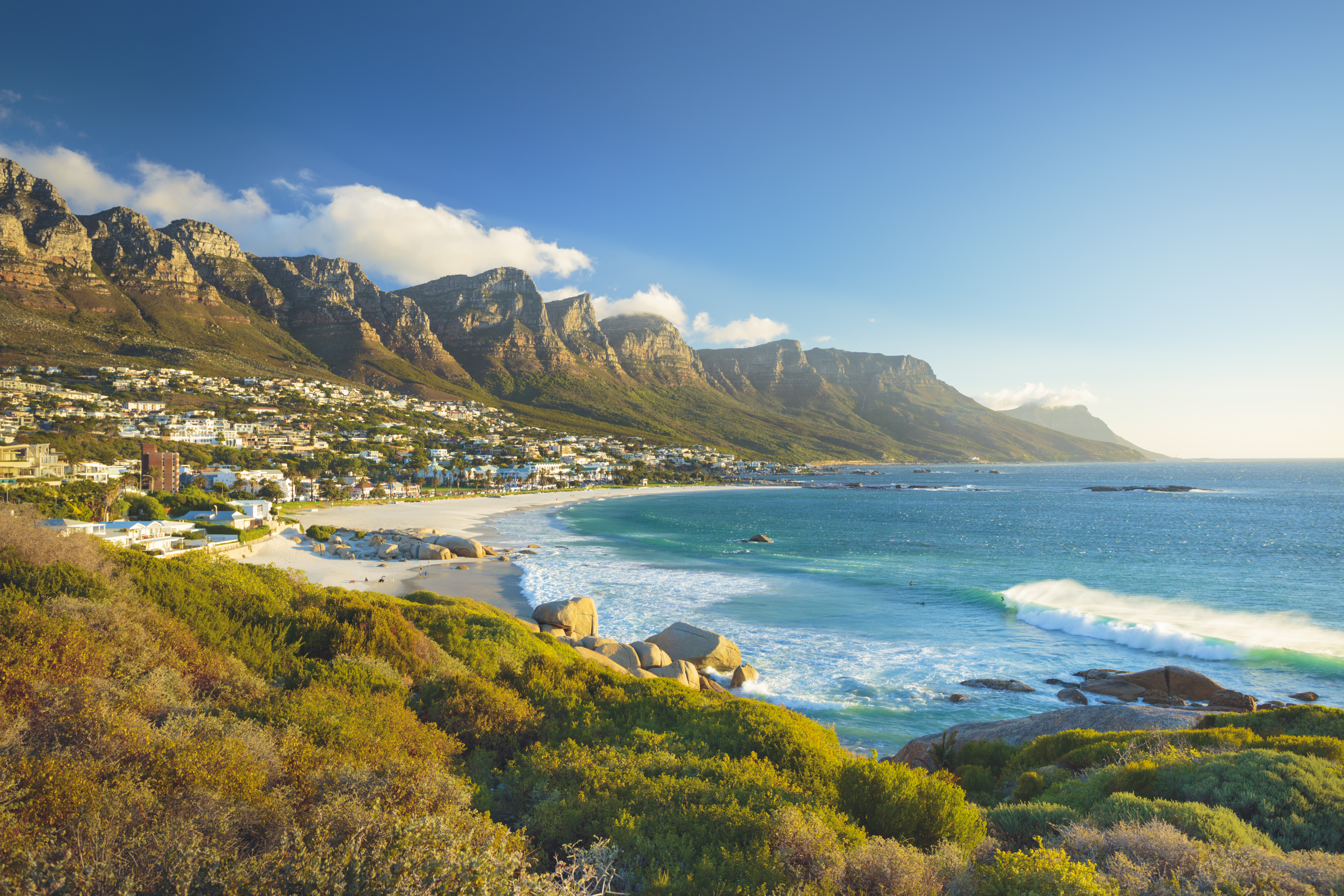 Twelve Apostles mountain in Camps Bay, Cape Town, Western Cape, South Africa