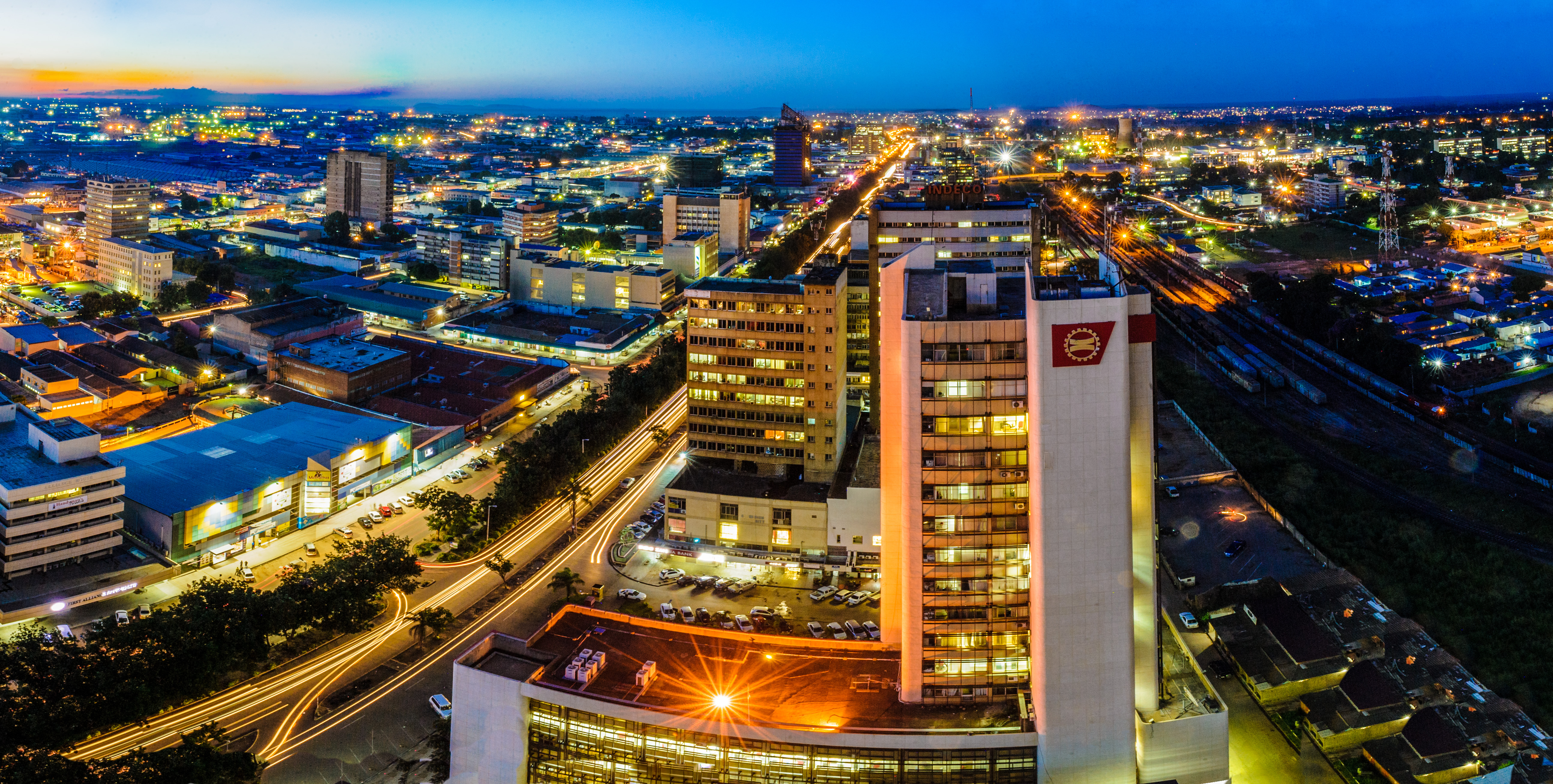 Skyline photo of the city