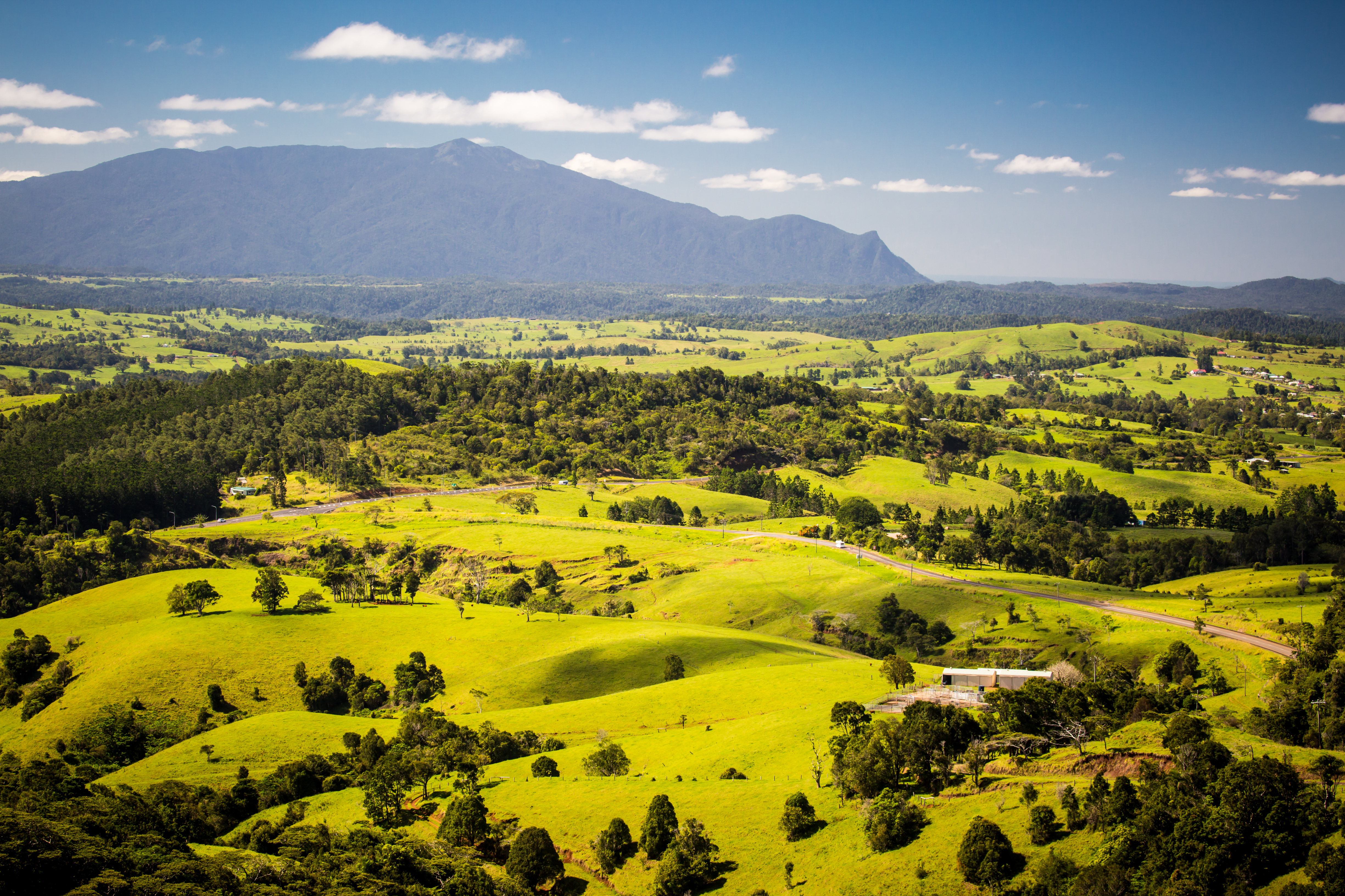 View point near Millaa Millaa over the Atherton Tablelands in Queensland, Australia