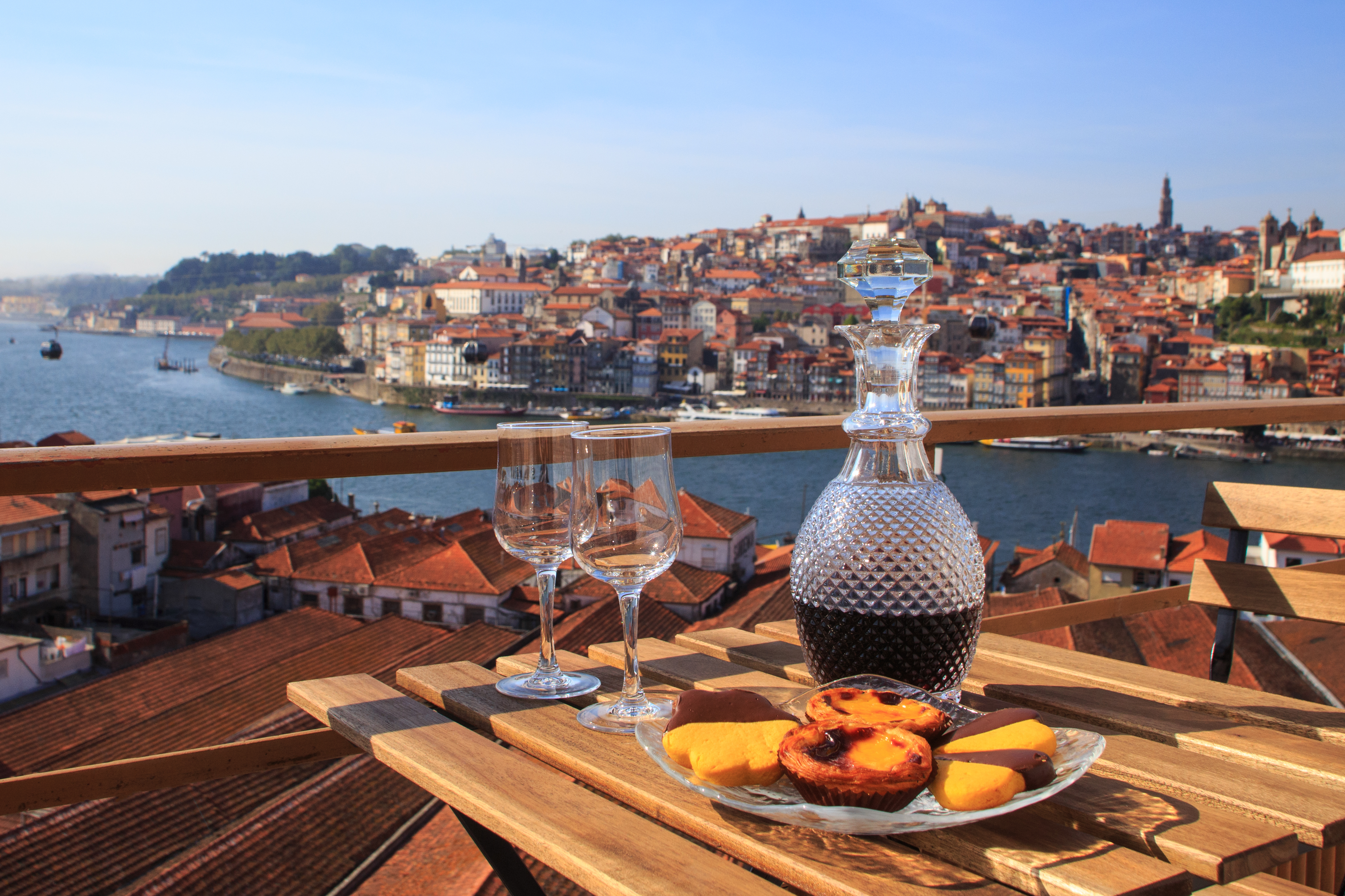 Port wine with a view in Lisbon