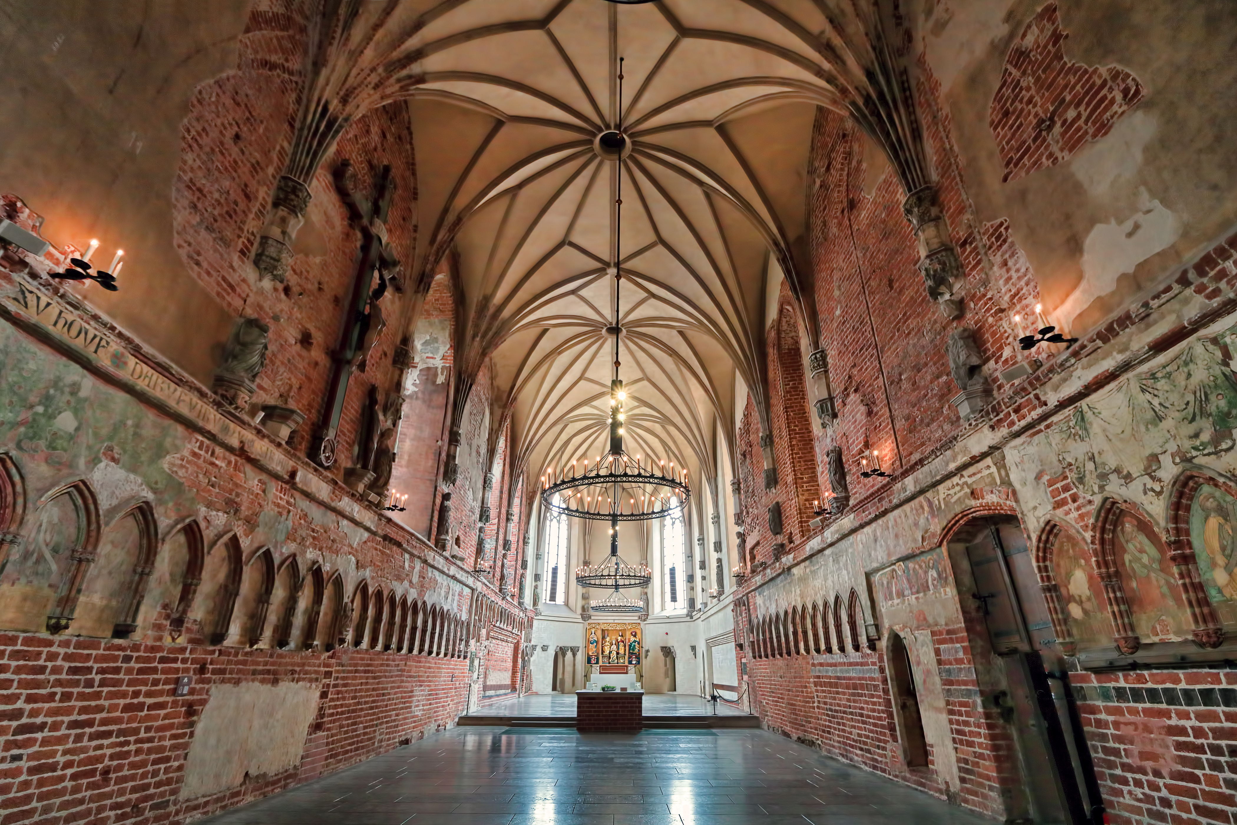 Picture of old Church inside Malbork Castle