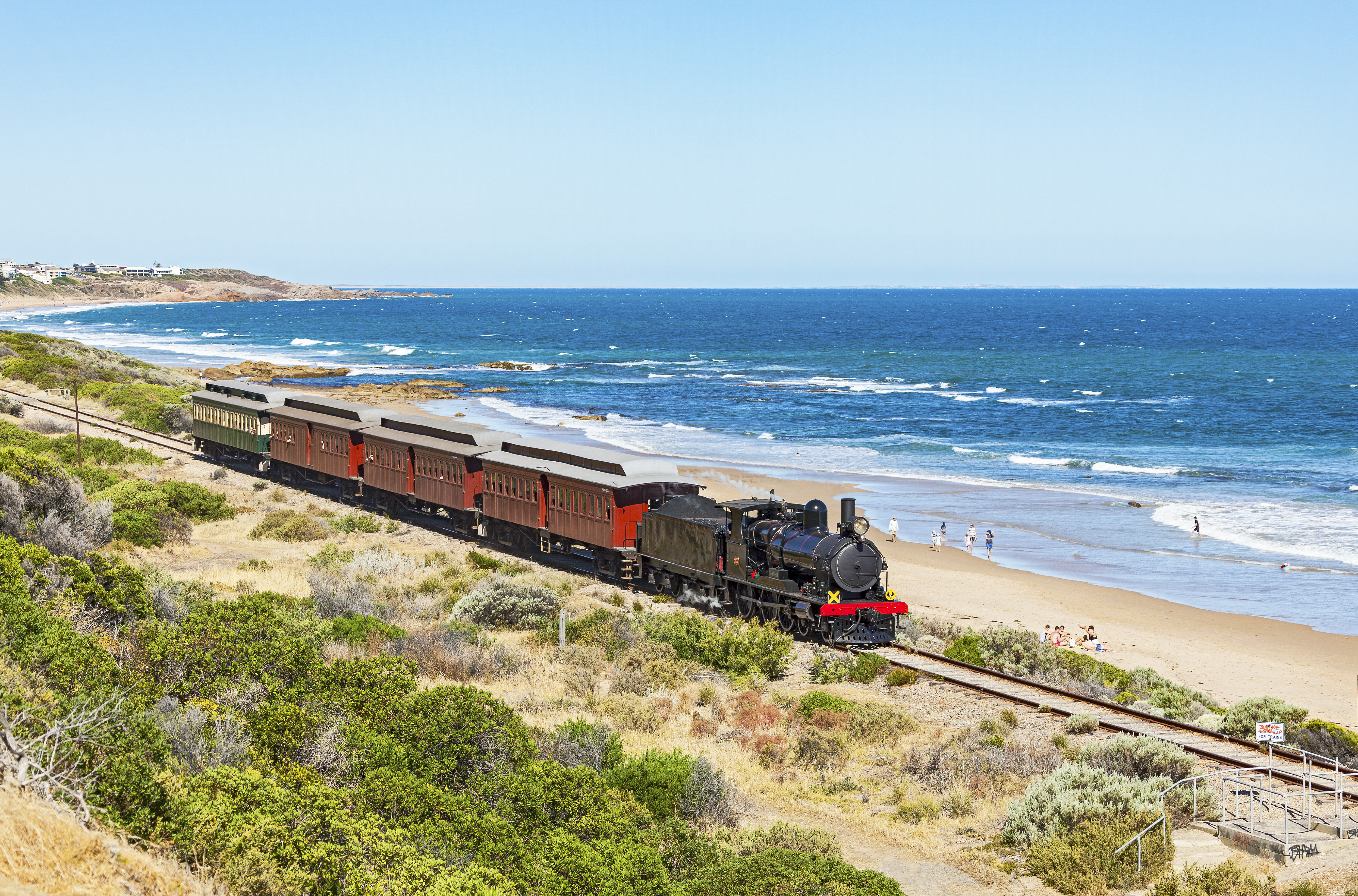 SteamRanger’s iconic steam-hauled Cockle Train