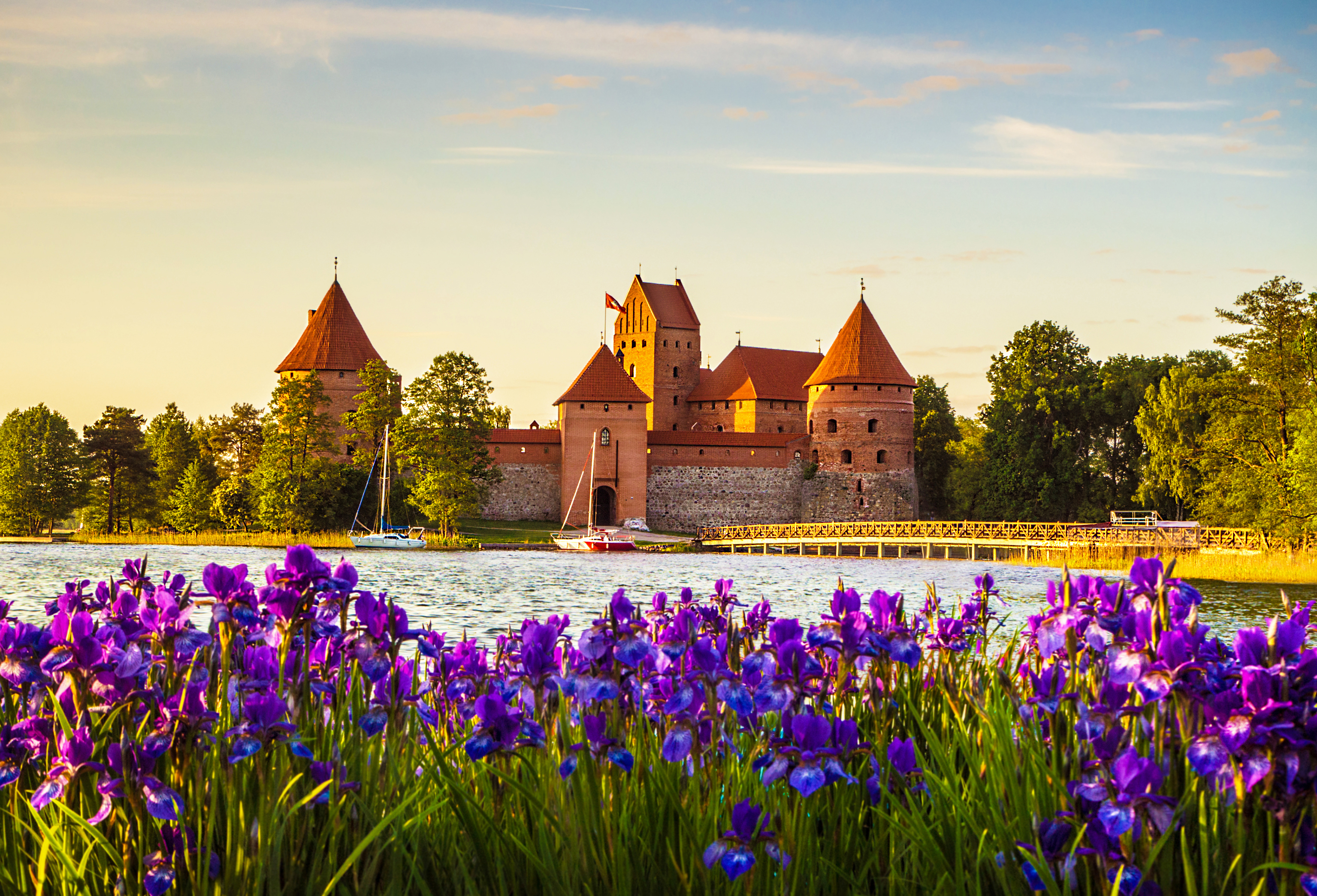 Trakai Island Castle - a popular tourist destination in Lithuania.
