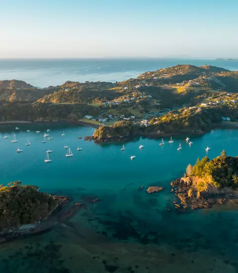 Early morning sunrise over coast