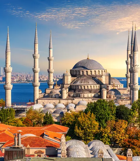 Famous place to vist, the Blue Mosque of Istanbul
