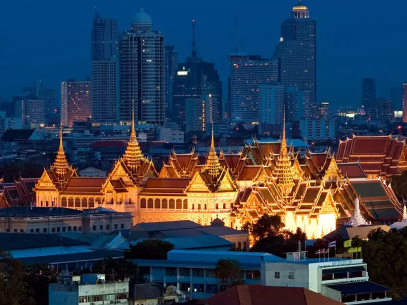The Grand Palace at twilight is a must inclusion for your Thailand vacation.
