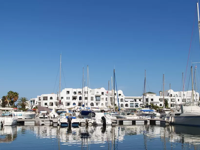 The port in Tunis