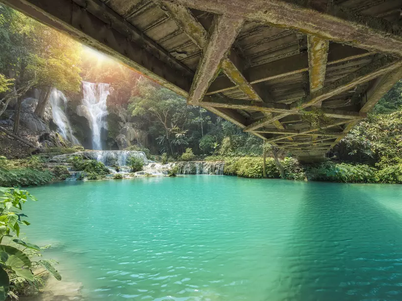 Breathtaking Kuang Si Waterfall Cascades