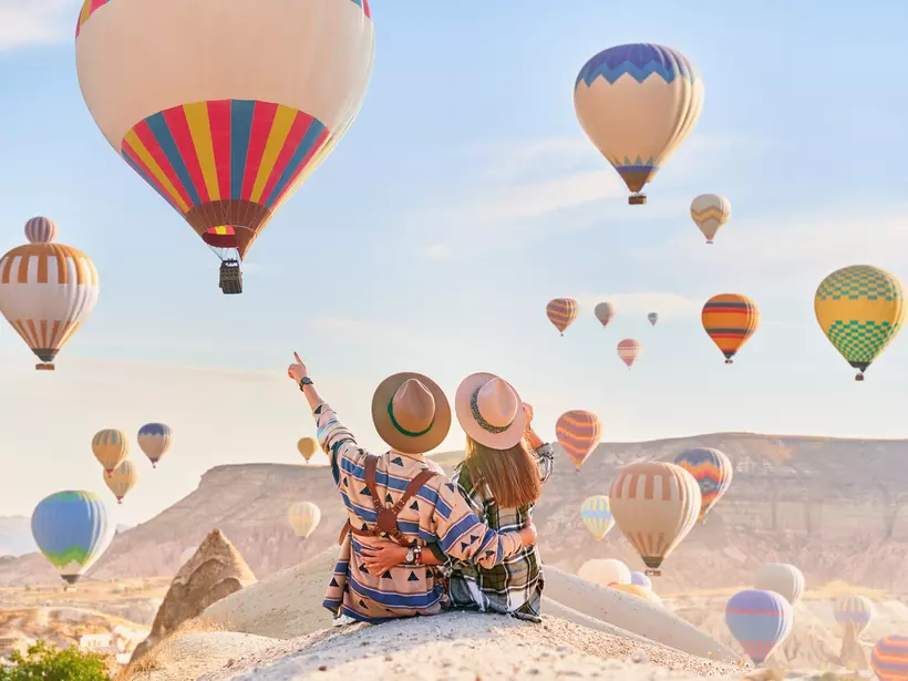 Hot air balloons